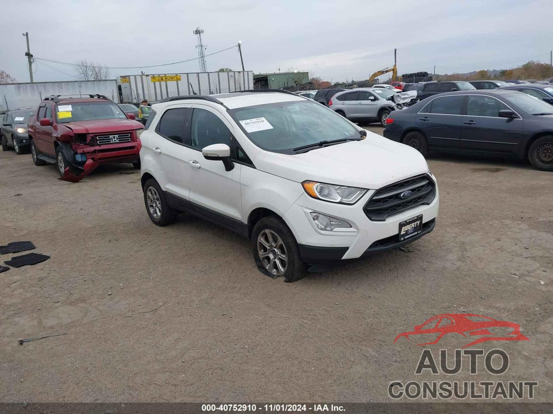 FORD ECOSPORT 2018 - MAJ6P1UL0JC166136