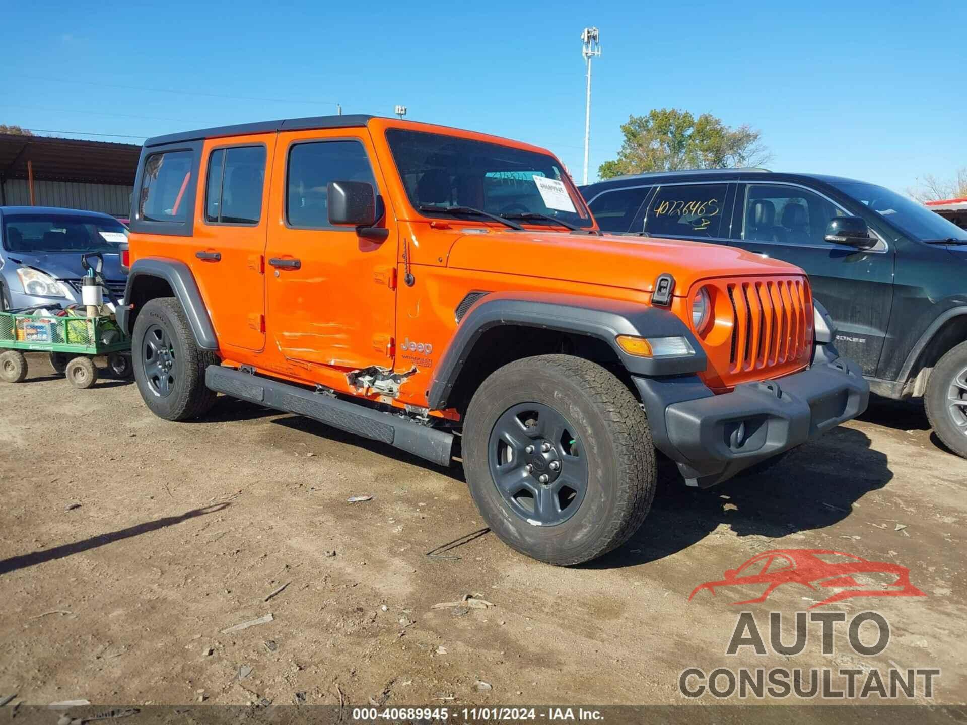 JEEP WRANGLER UNLIMITED 2018 - 1C4HJXDG2JW251620