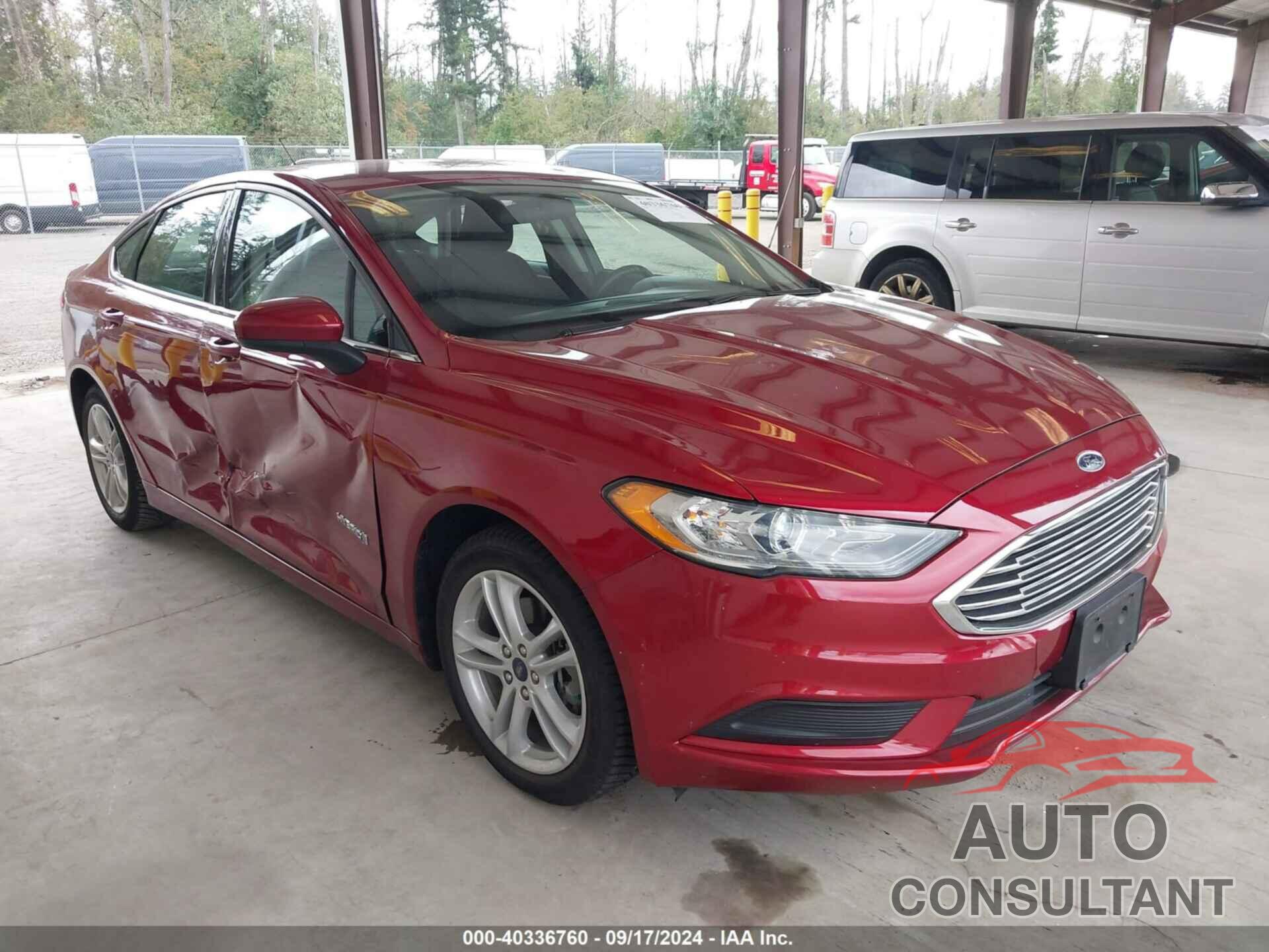 FORD FUSION HYBRID 2018 - 3FA6P0LUXJR111439