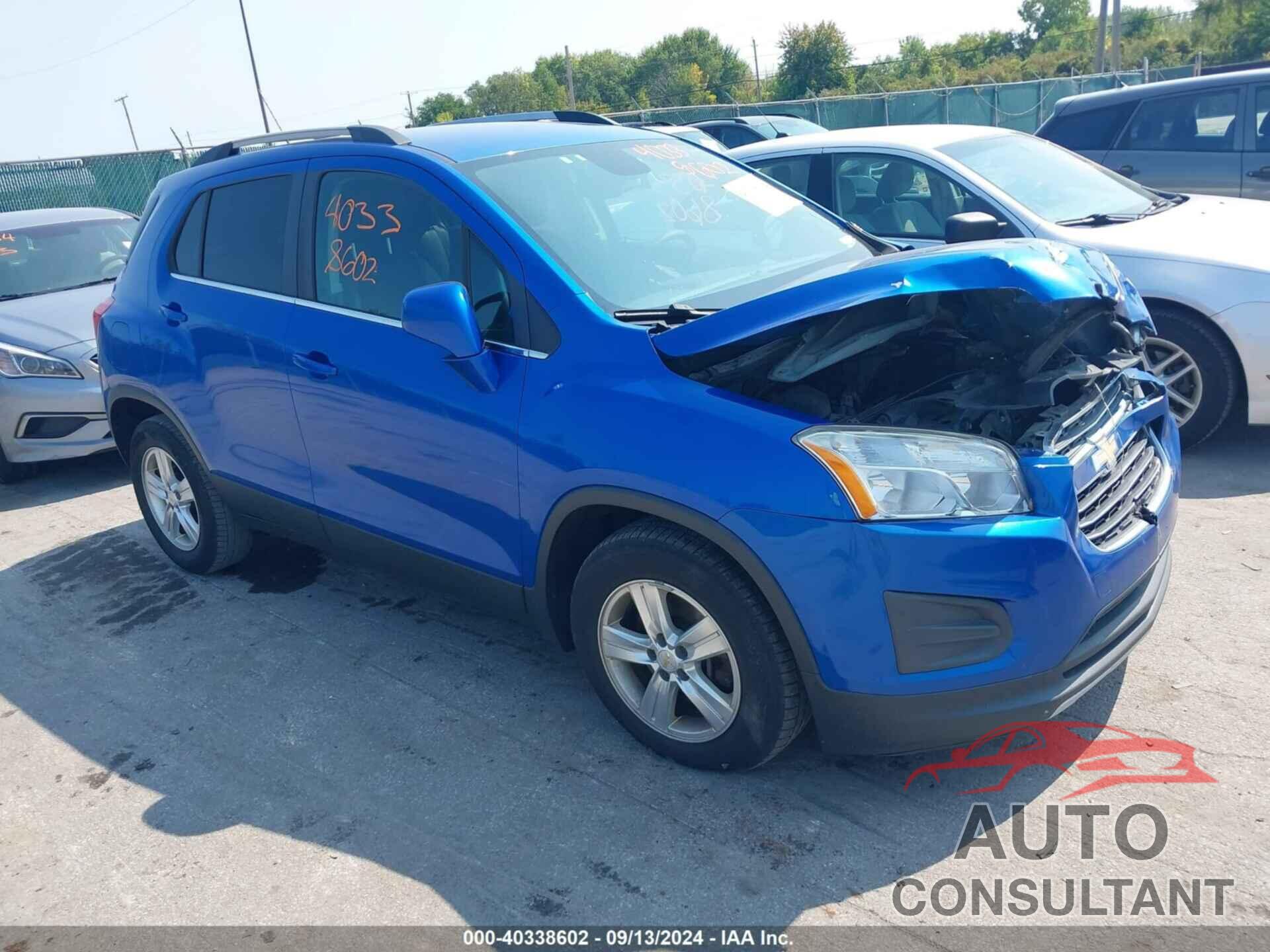 CHEVROLET TRAX 2016 - KL7CJLSB6GB657665