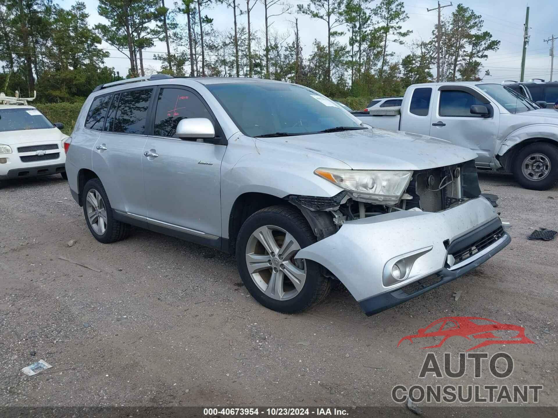 TOYOTA HIGHLANDER 2012 - 5TDDK3EH2CS119973