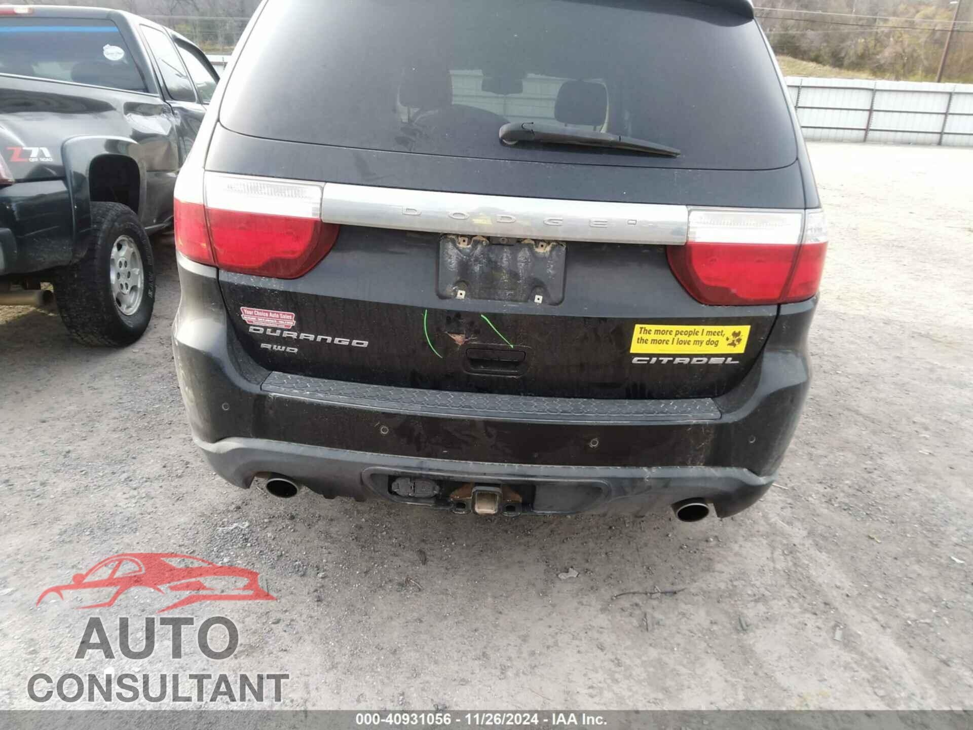 DODGE DURANGO 2012 - 1C4SDJET7CC205419