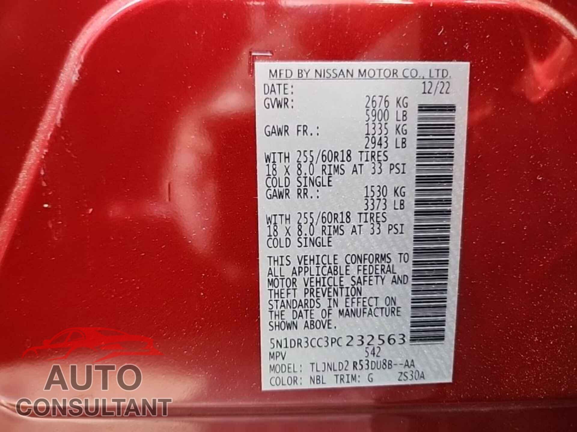 NISSAN PATHFINDER 2023 - 5N1DR3CC3PC232563