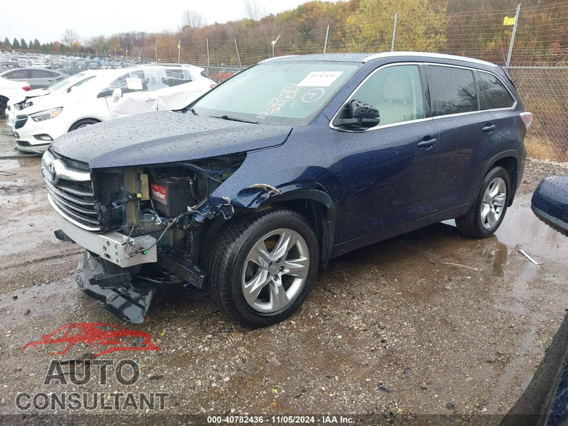 TOYOTA HIGHLANDER 2014 - 5TDDKRFH7ES028833