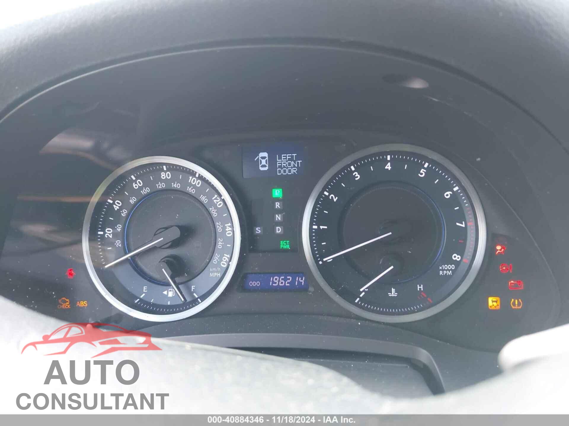LEXUS IS 250 2012 - JTHBF5C23C5181599