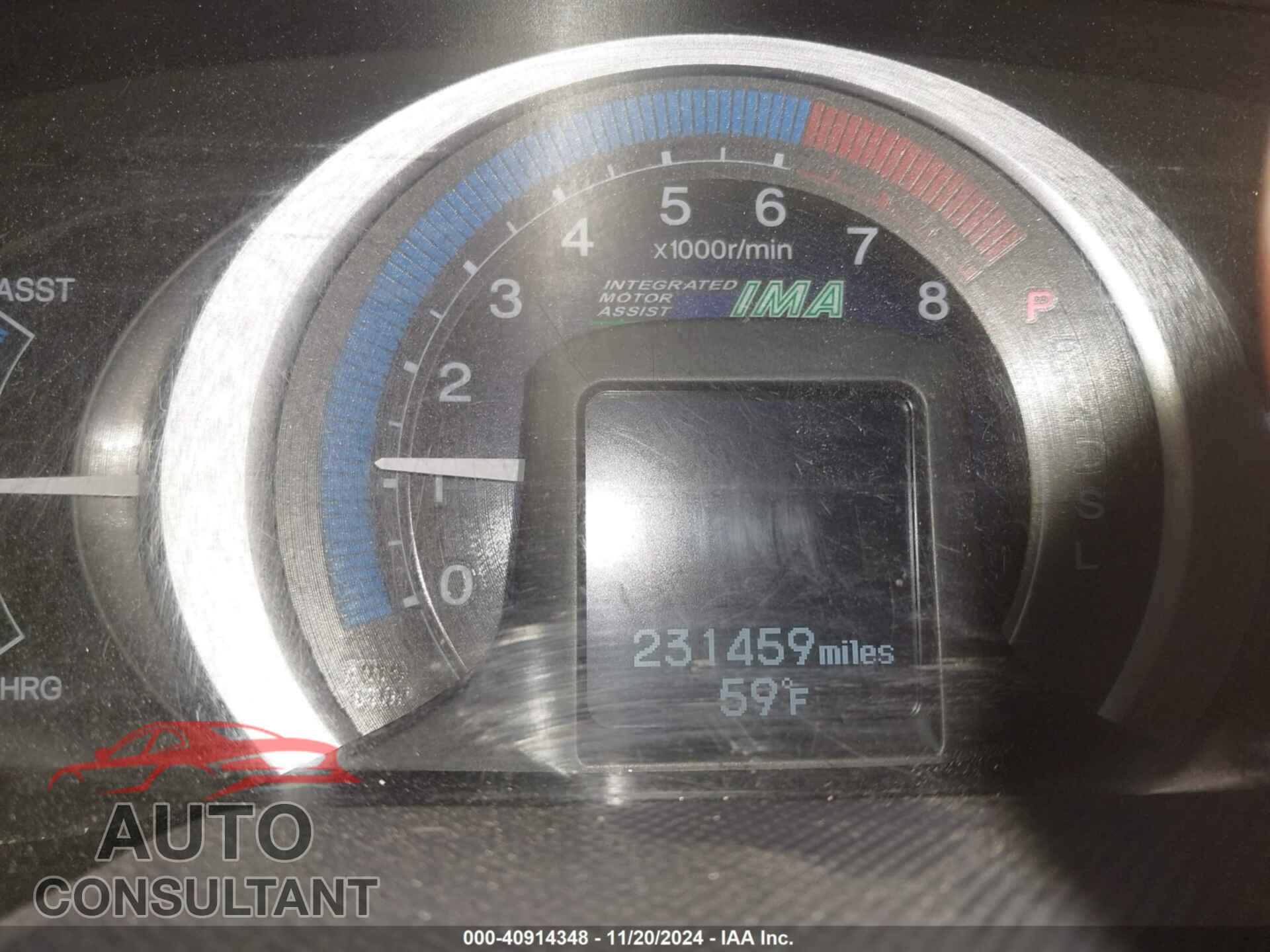HONDA INSIGHT 2010 - JHMZE2H50AS021794