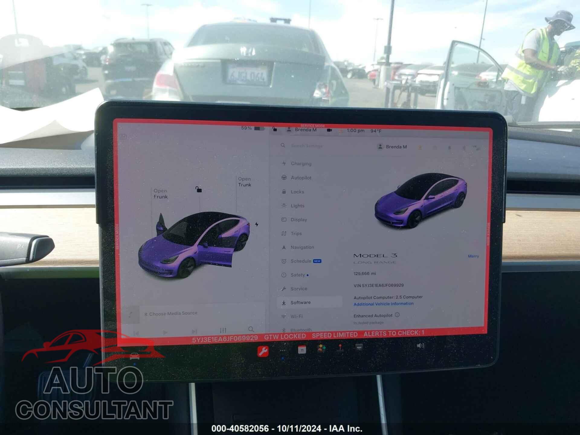 TESLA MODEL 3 2018 - 5YJ3E1EA6JF069929