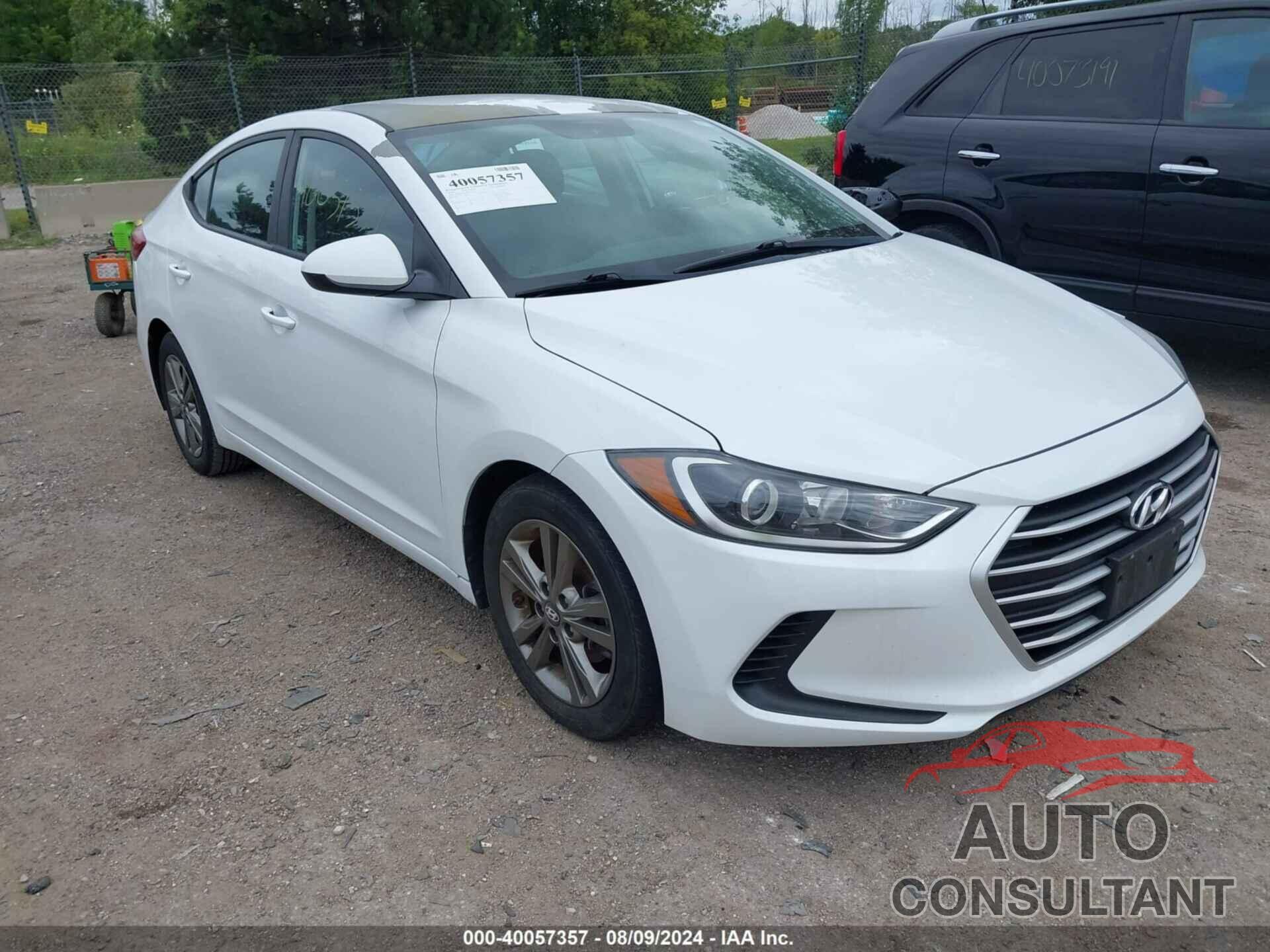 HYUNDAI ELANTRA 2018 - 5NPD84LFXJH243272