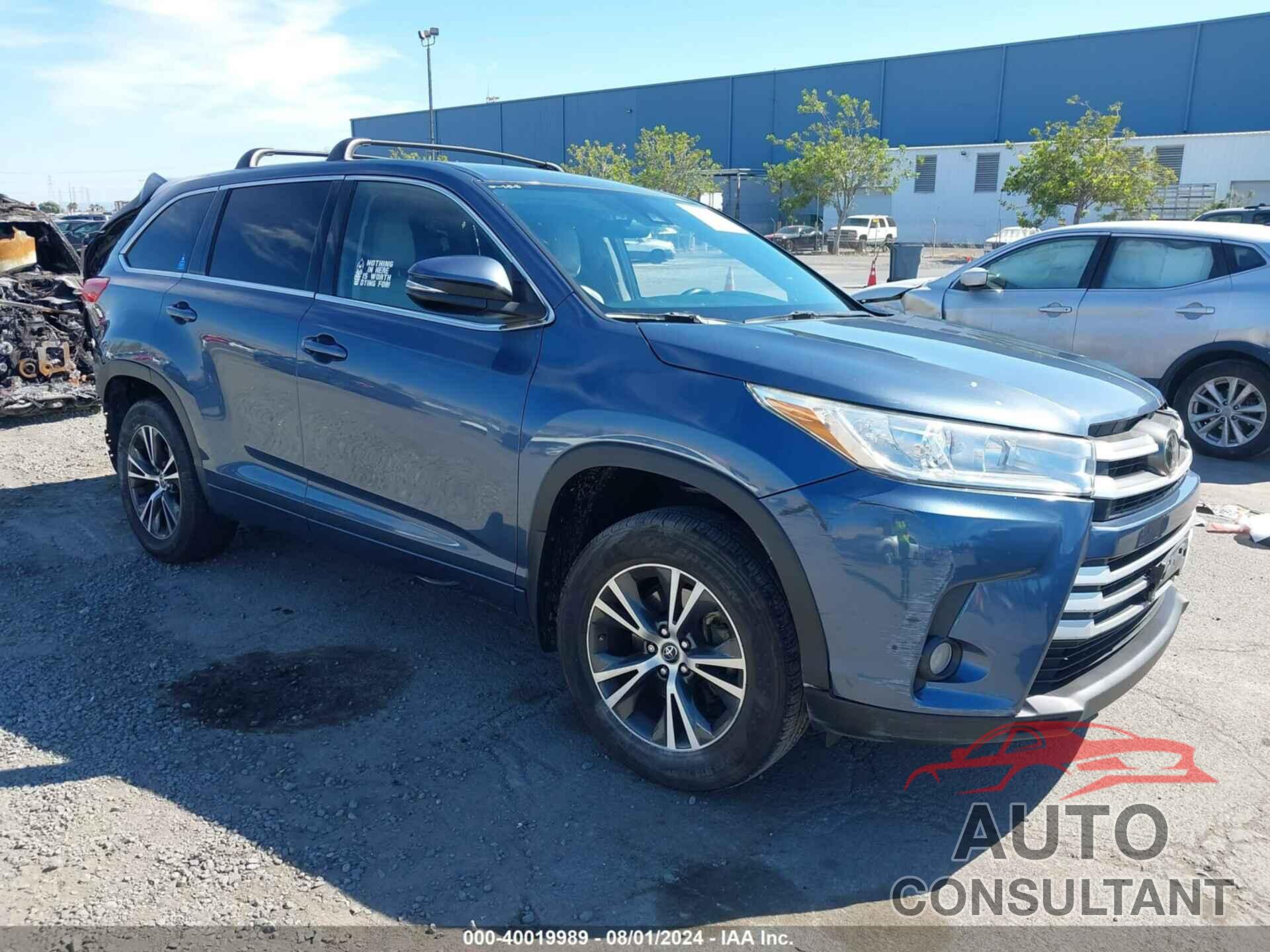 TOYOTA HIGHLANDER 2017 - 5TDZZRFH5HS212223