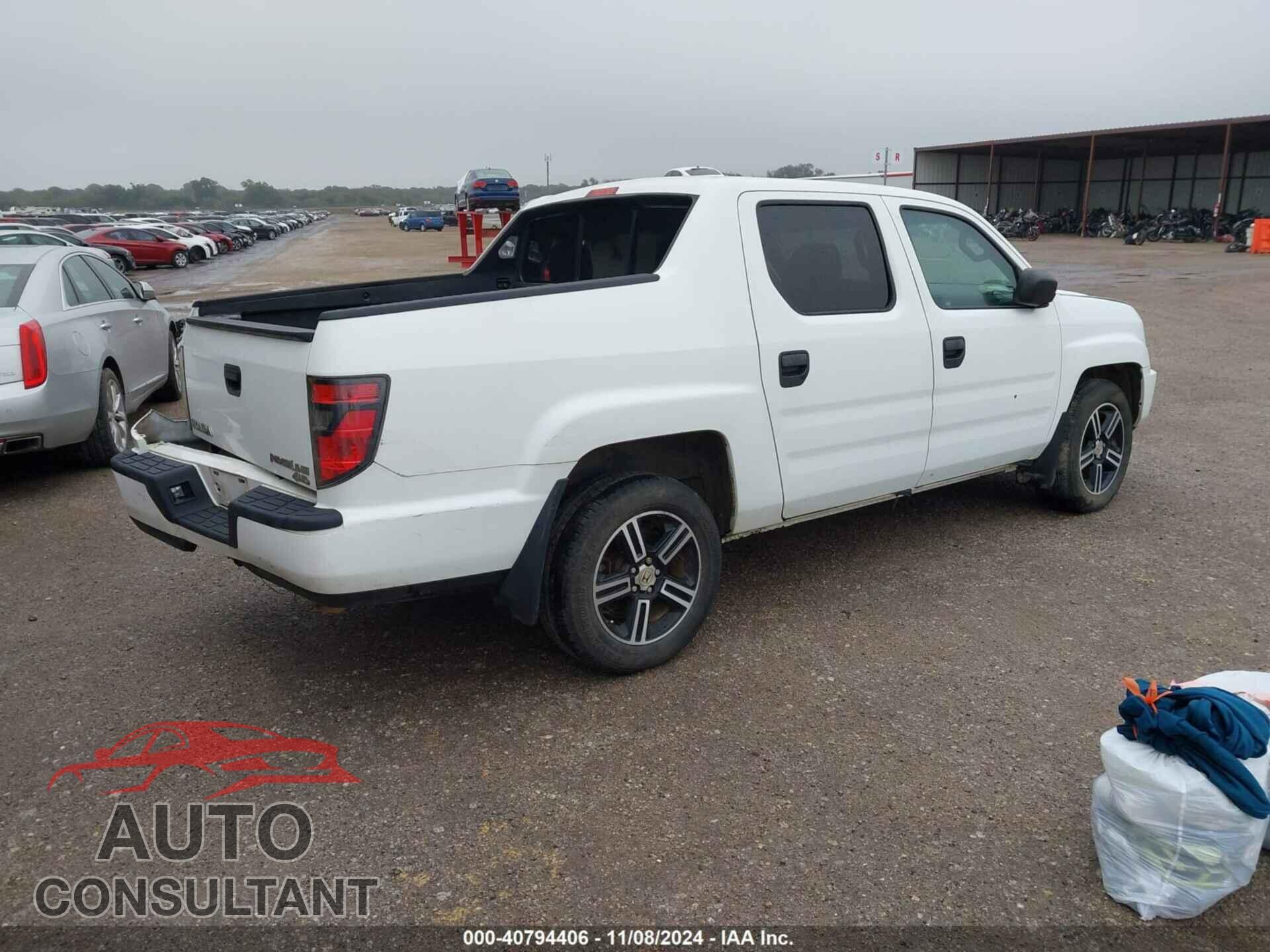 HONDA RIDGELINE 2012 - 5FPYK1F76CB455021