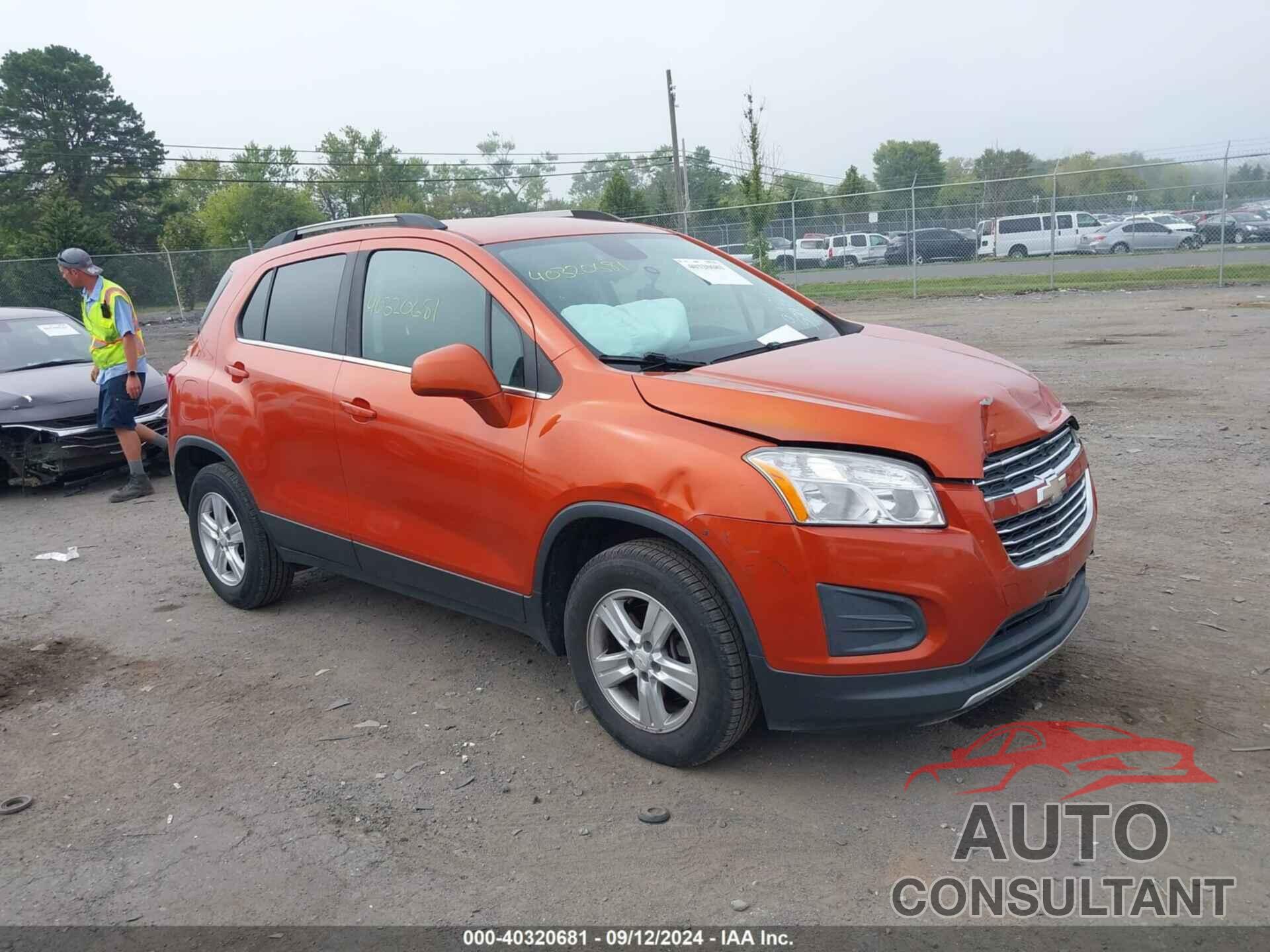 CHEVROLET TRAX 2016 - KL7CJPSB1GB724888