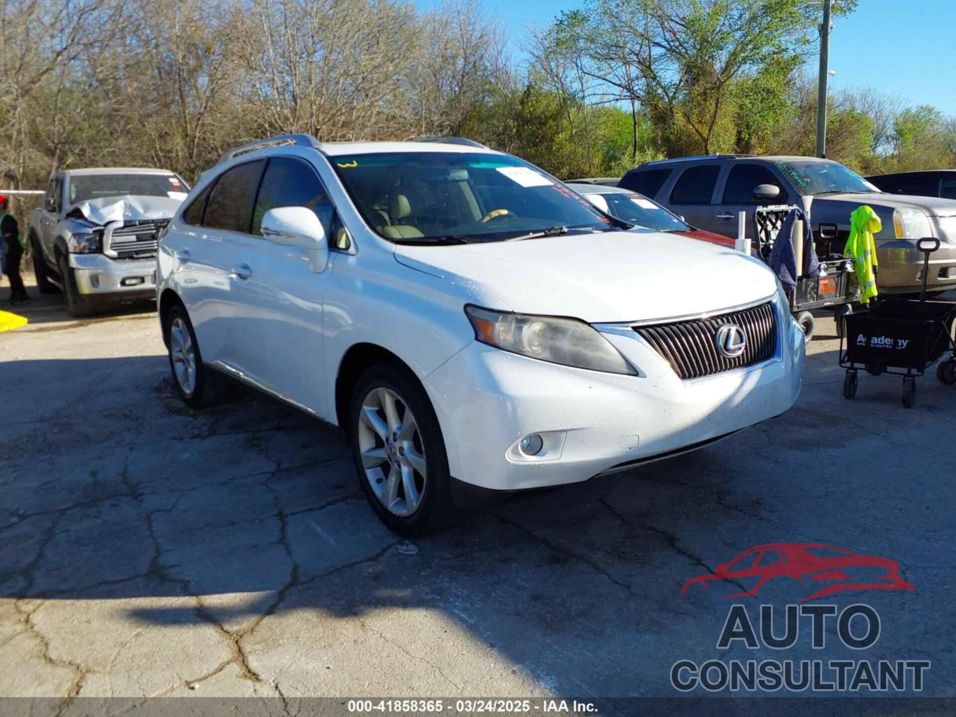 LEXUS RX 350 2011 - 2T2BK1BA3BC103285