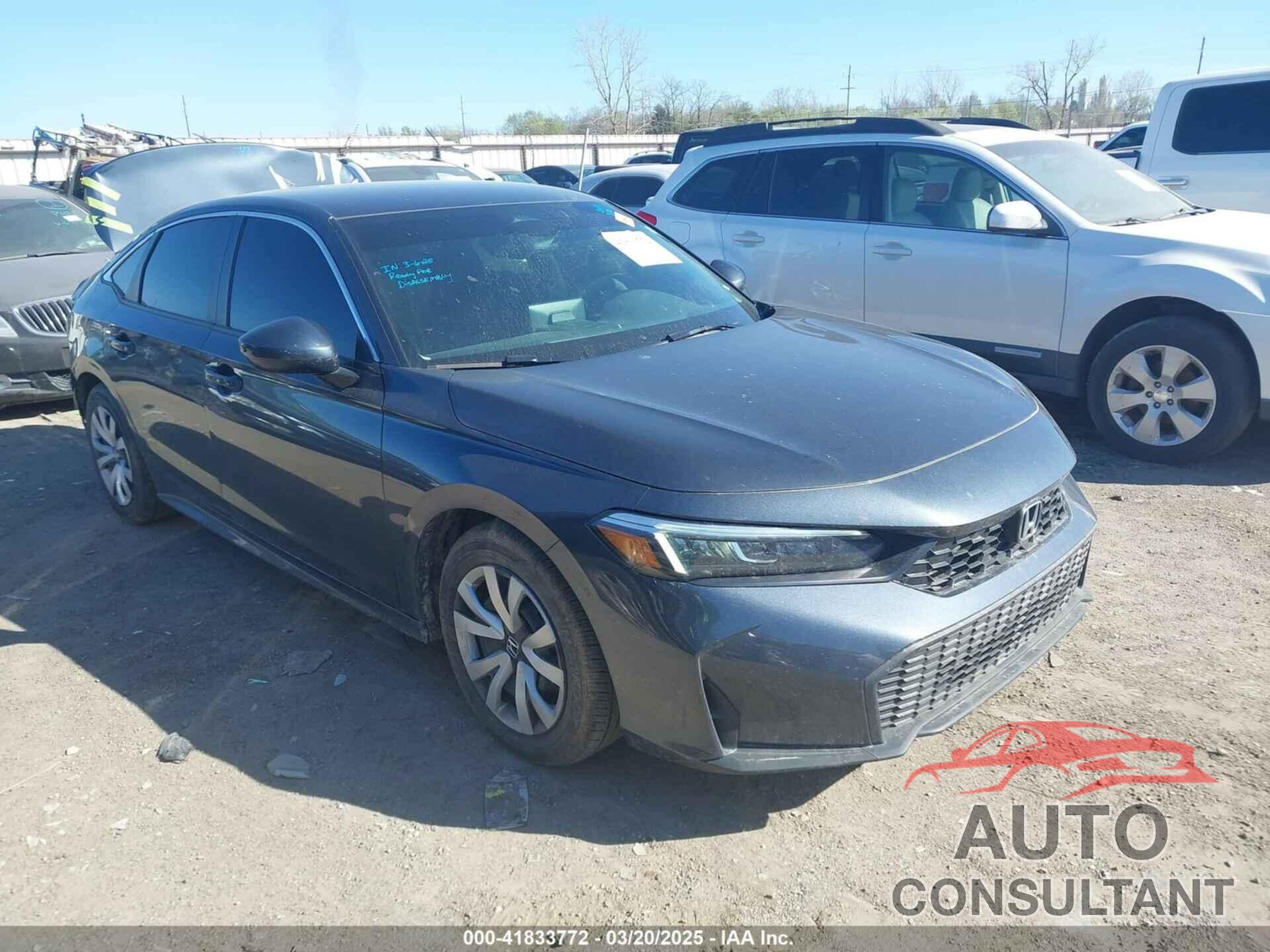 HONDA CIVIC 2025 - 2HGFE2F23SH530737