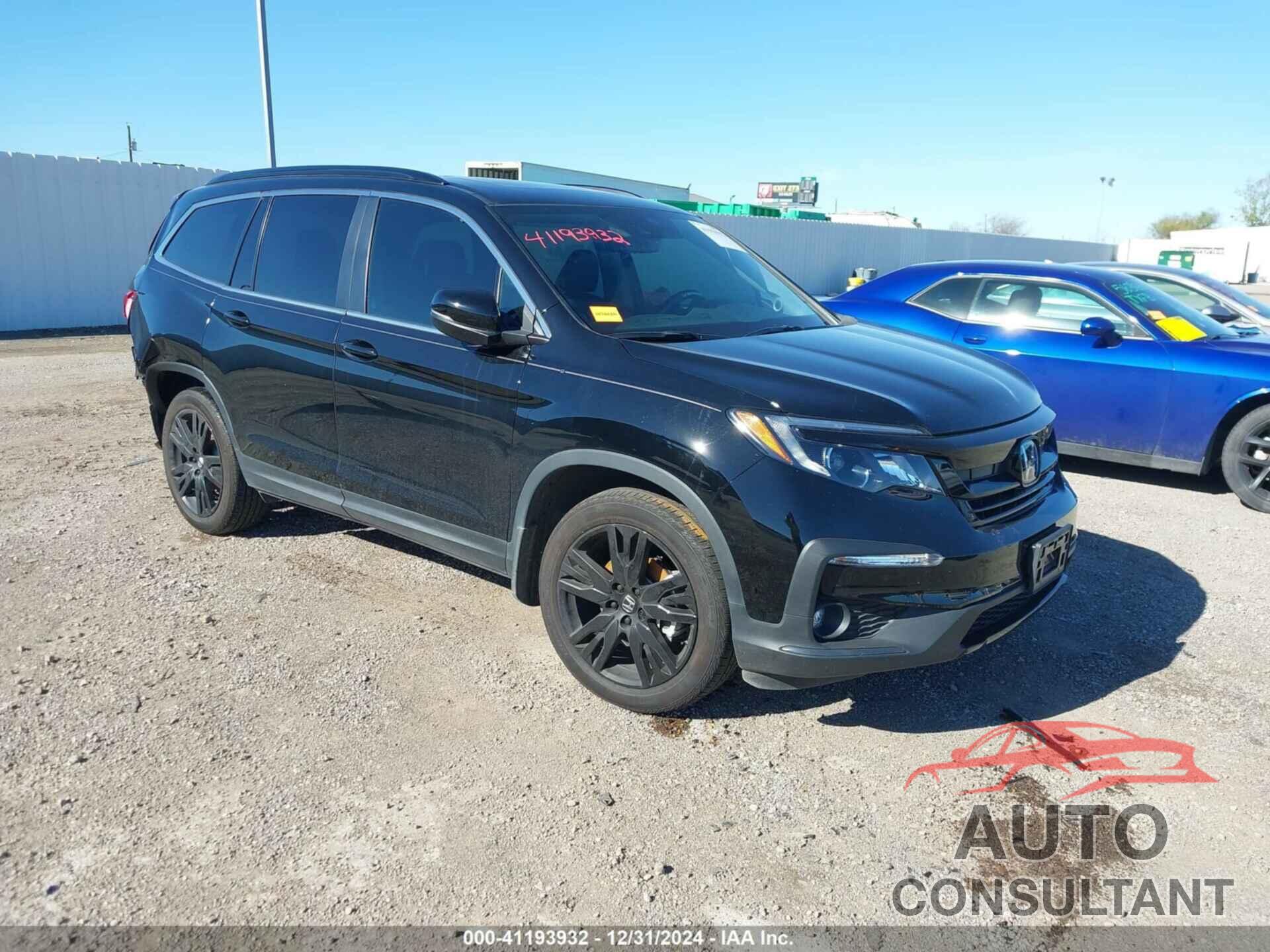 HONDA PILOT 2022 - 5FNYF6H24NB097397