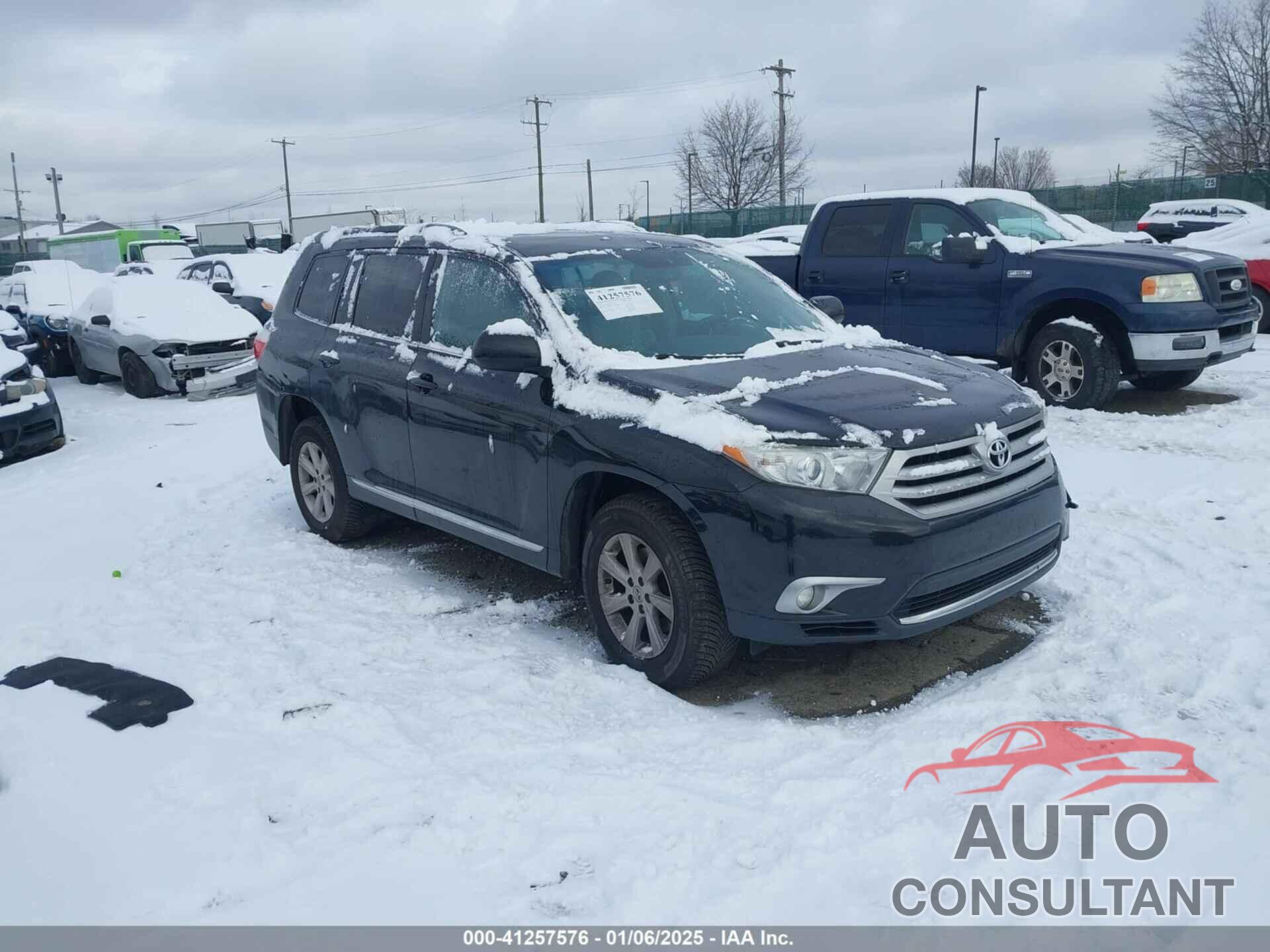 TOYOTA HIGHLANDER 2013 - 5TDBK3EHXDS227640