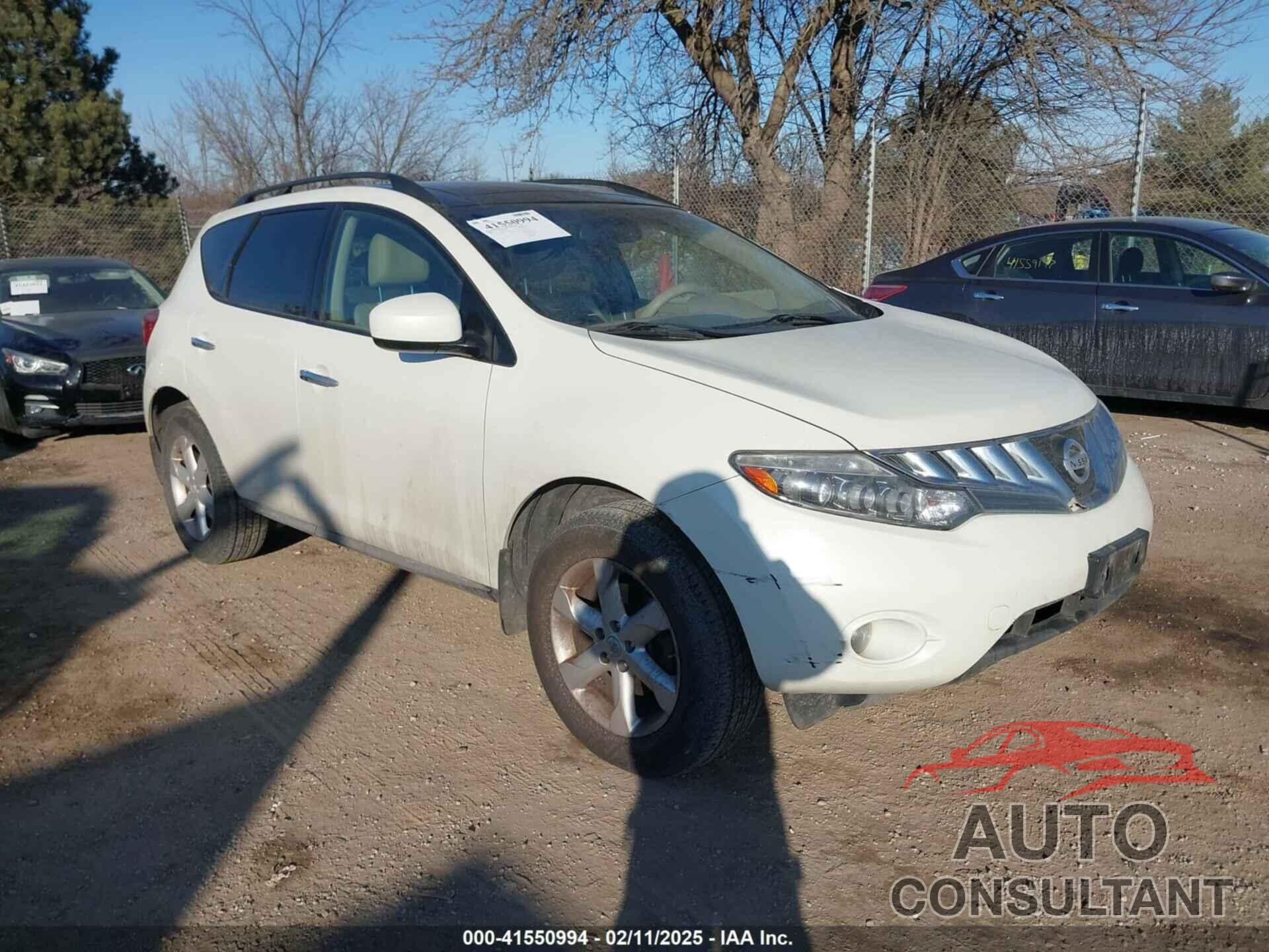 NISSAN MURANO 2009 - JN8AZ18WX9W125546