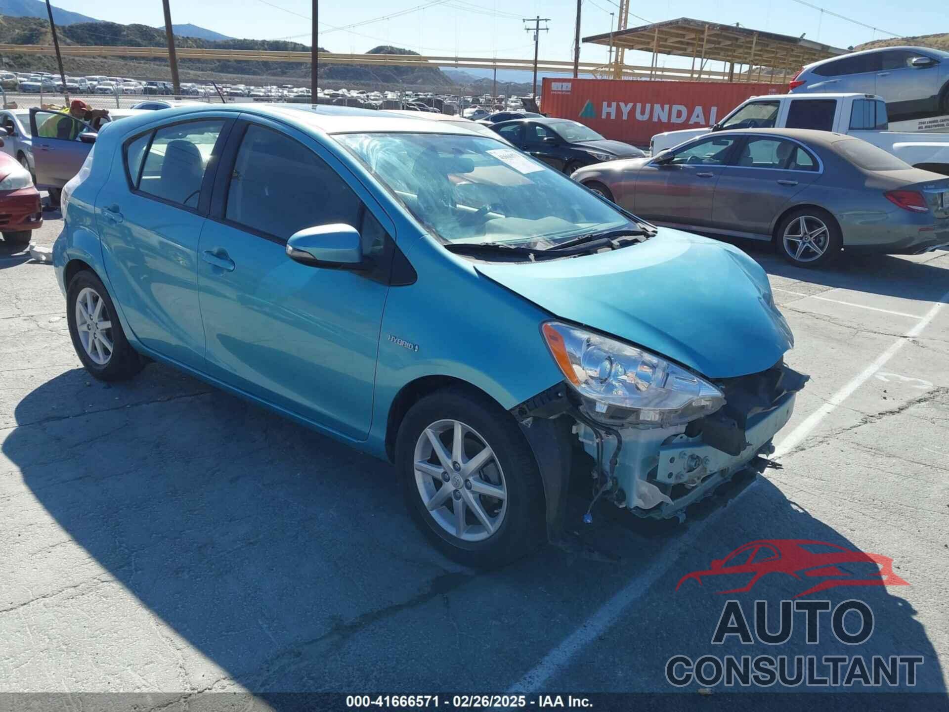 TOYOTA PRIUS C 2012 - JTDKDTB30C1029020