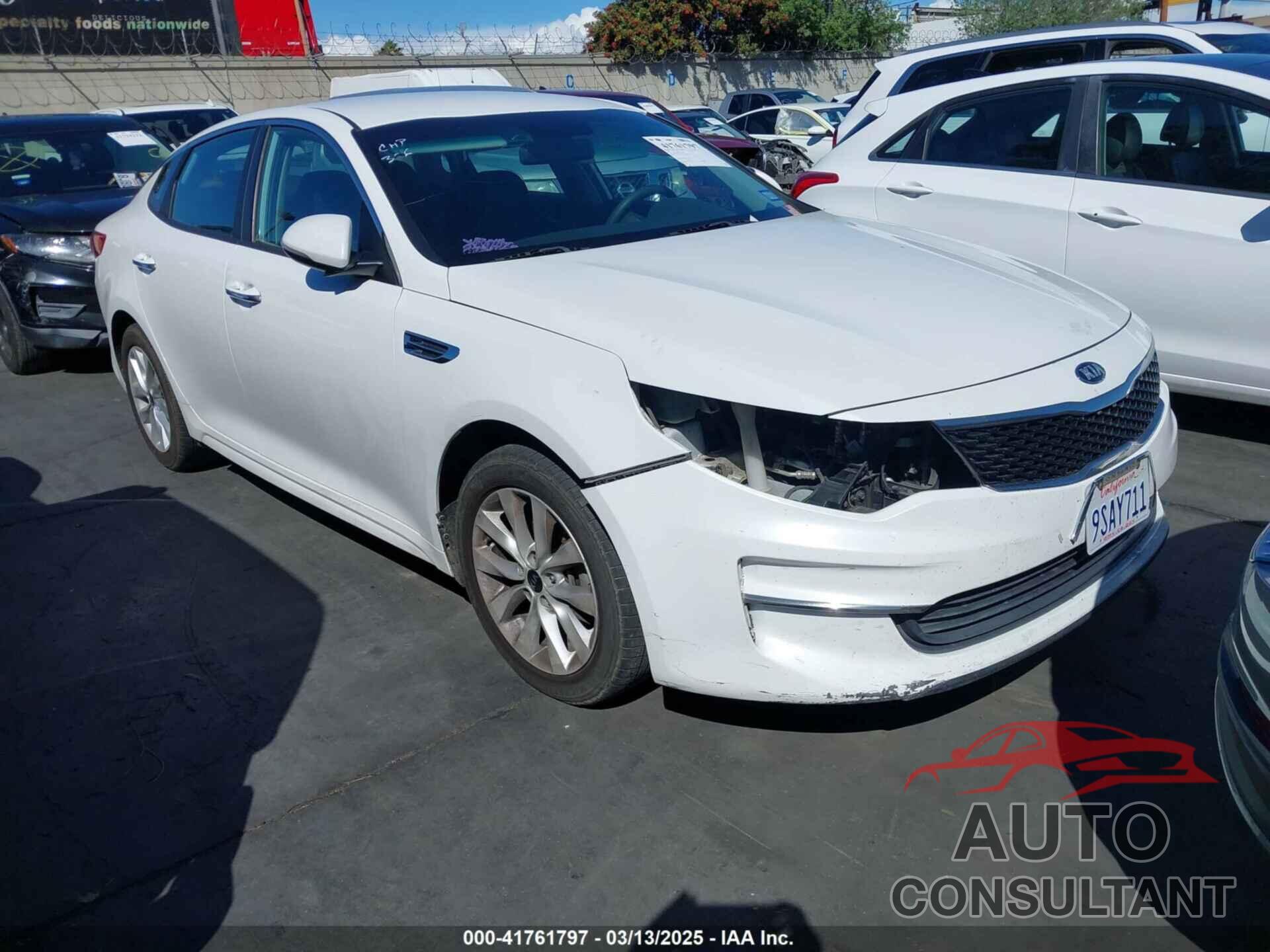KIA OPTIMA 2017 - 5XXGT4L32HG121643