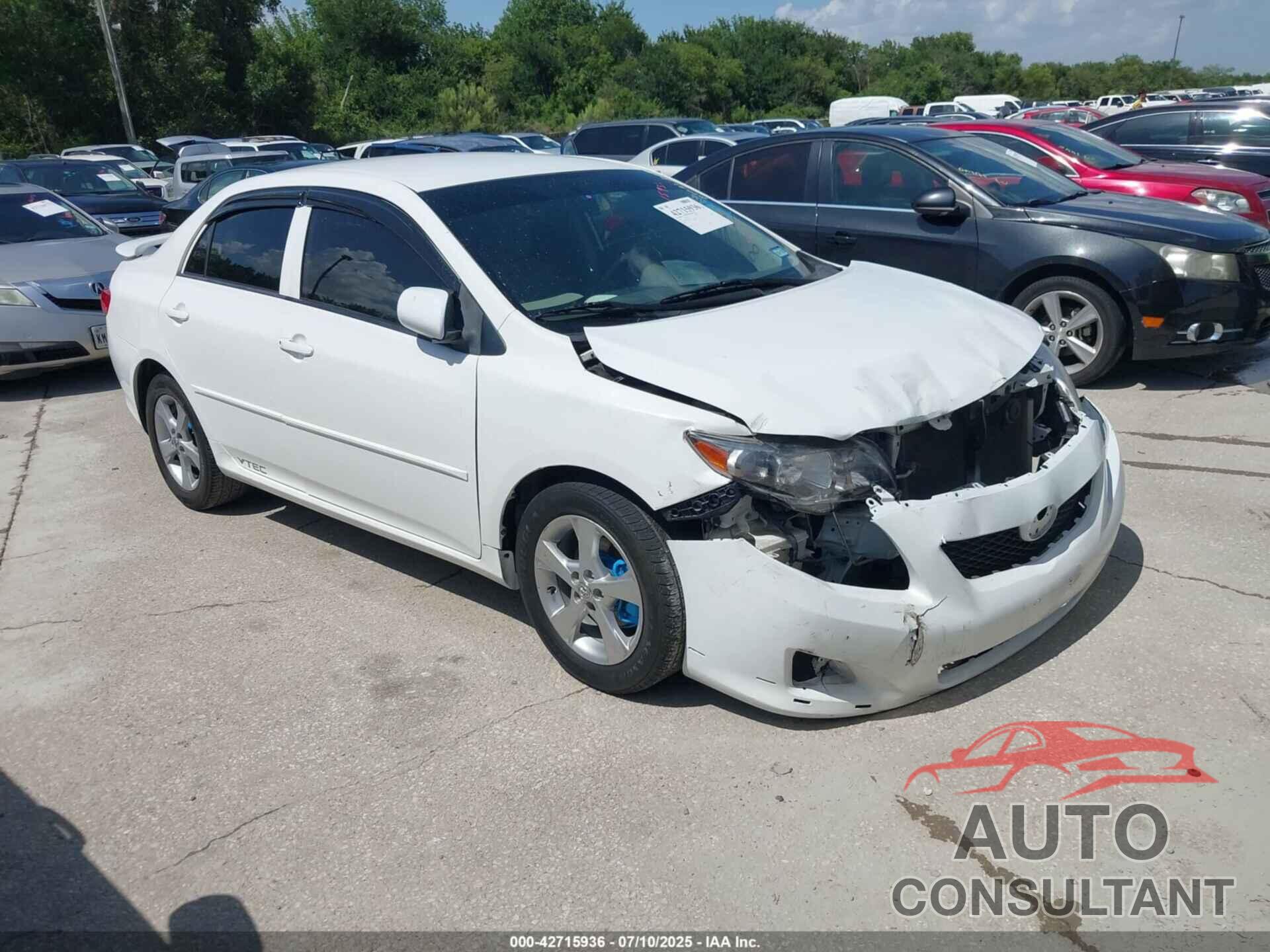 TOYOTA COROLLA 2009 - 1NXBU40E19Z104837