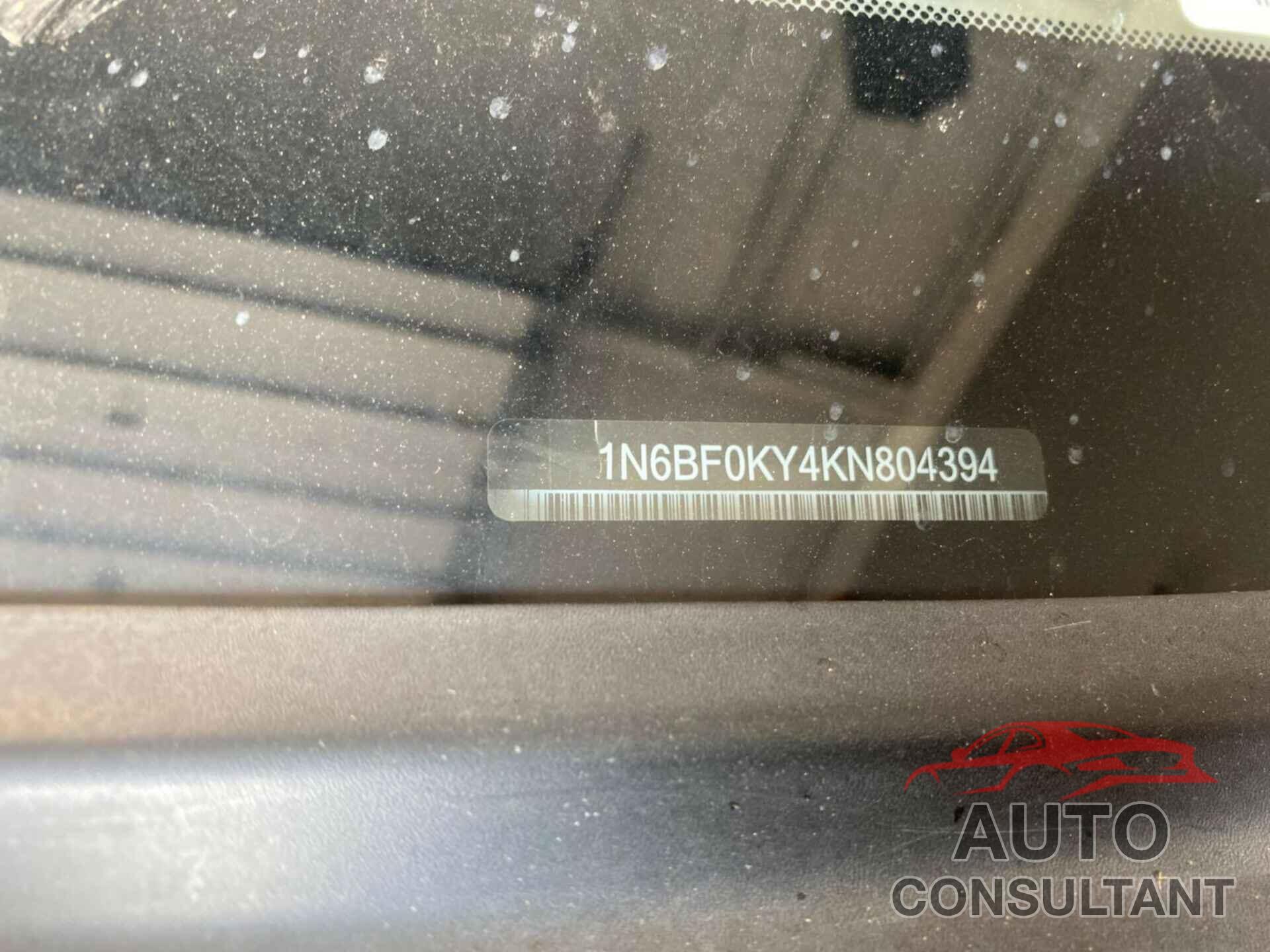 NISSAN NV CARGO NV2500 HD 2019 - 1N6BF0KY4KN804394