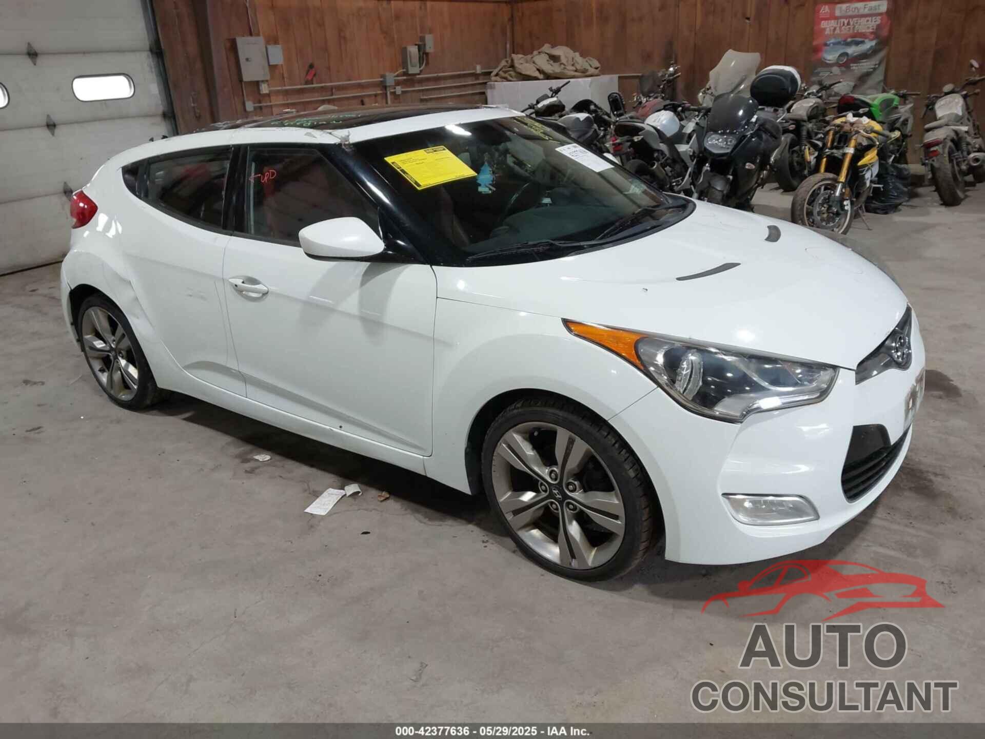 HYUNDAI VELOSTER 2012 - KMHTC6AD3CU080878