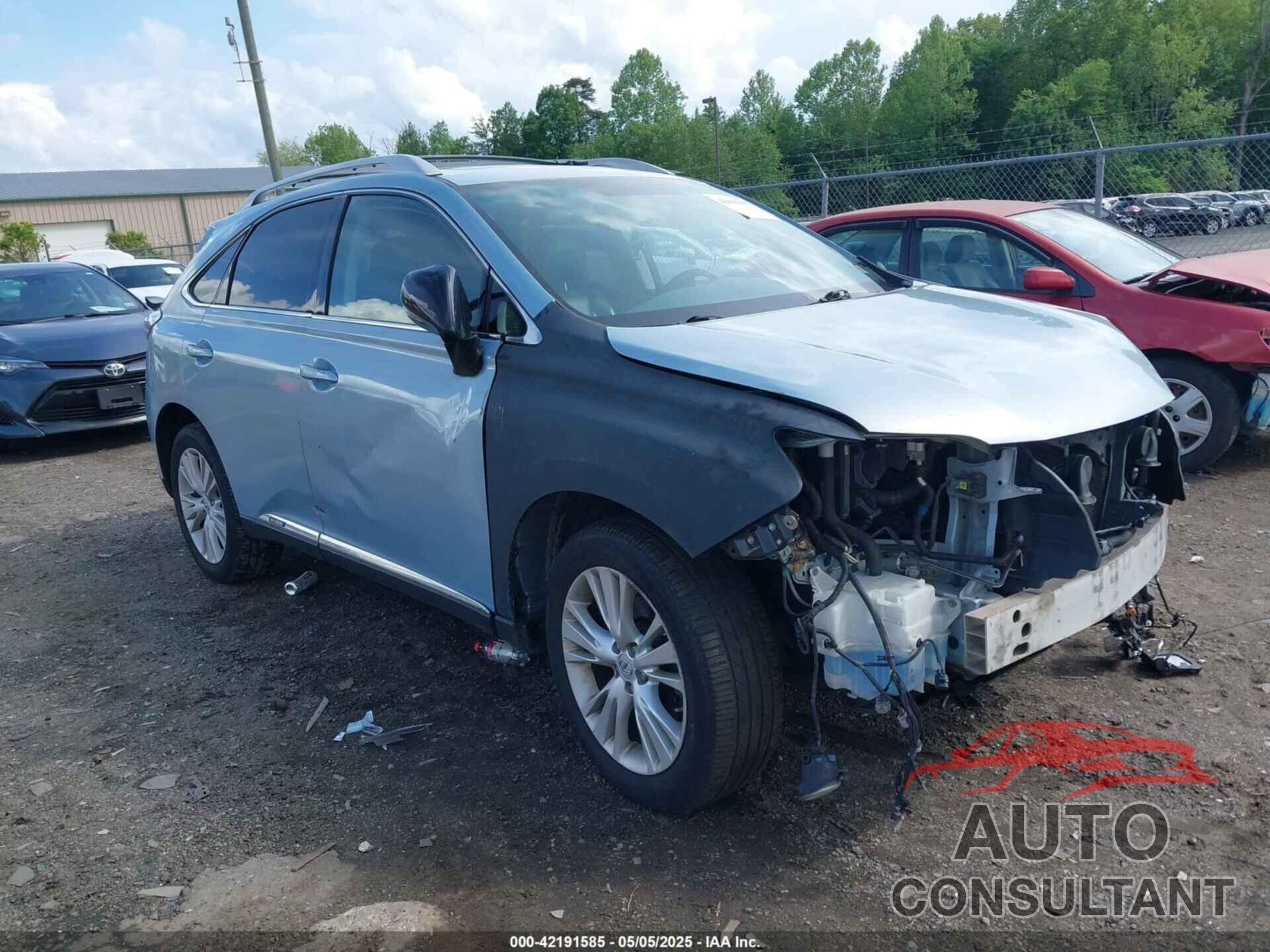 LEXUS RX 450H 2011 - JTJBC1BA9B2041713