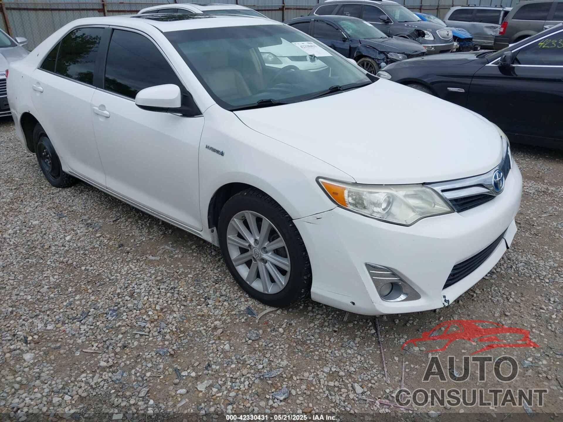 TOYOTA CAMRY HYBRID 2012 - 4T1BD1FK1CU044822