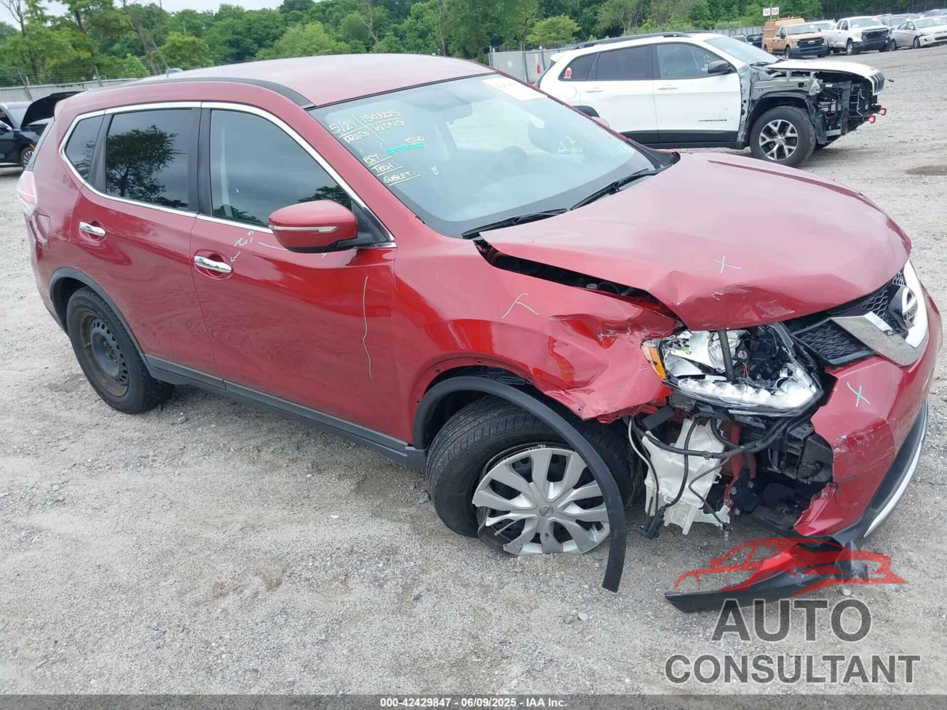 NISSAN ROGUE 2015 - KNMAT2MV1FP554659