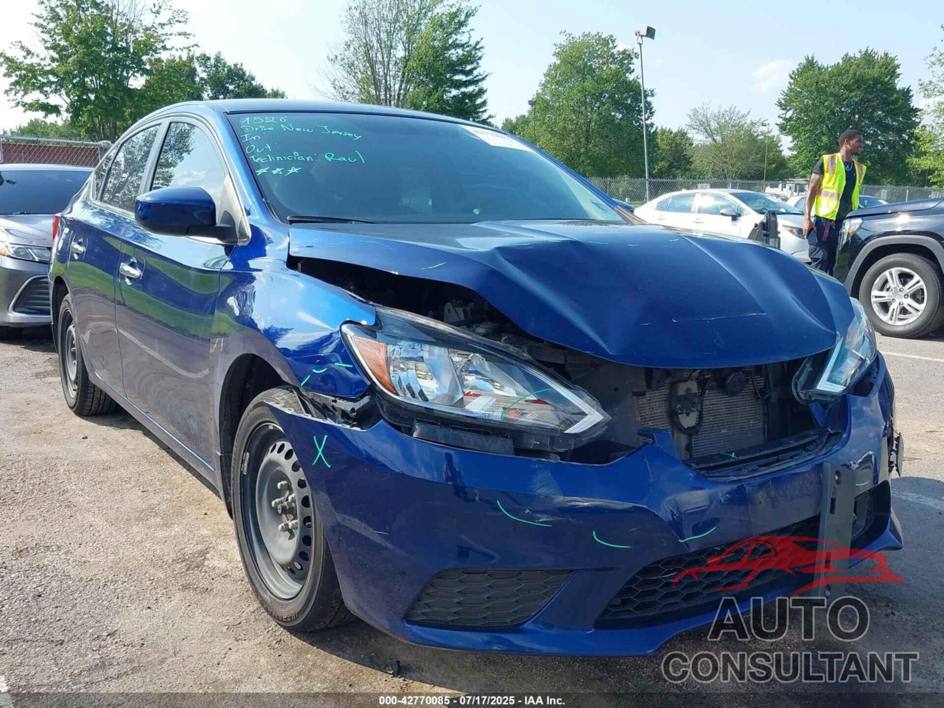 NISSAN SENTRA 2019 - 3N1AB7AP5KY438270
