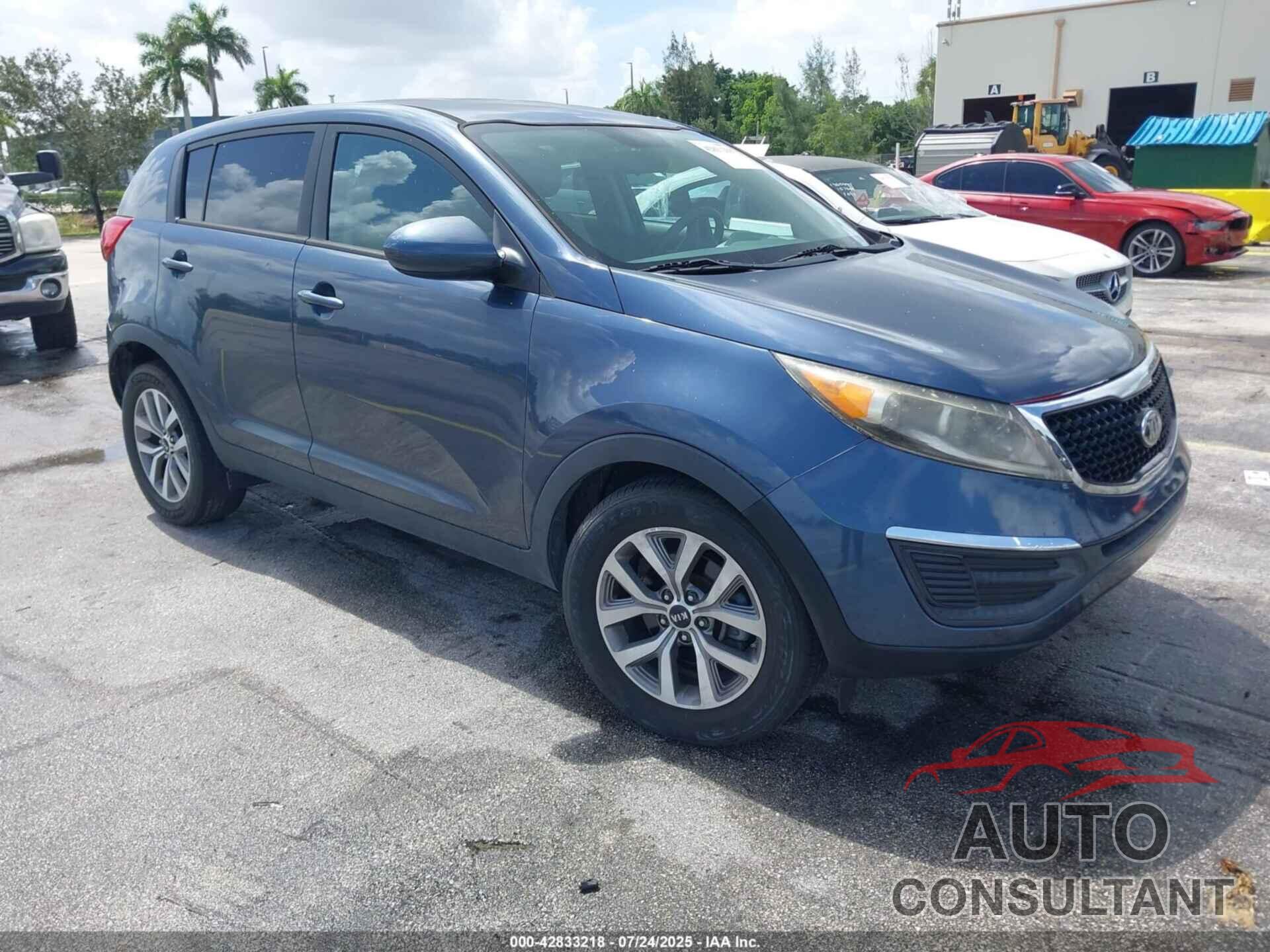 KIA SPORTAGE 2016 - KNDPB3AC9G7833574