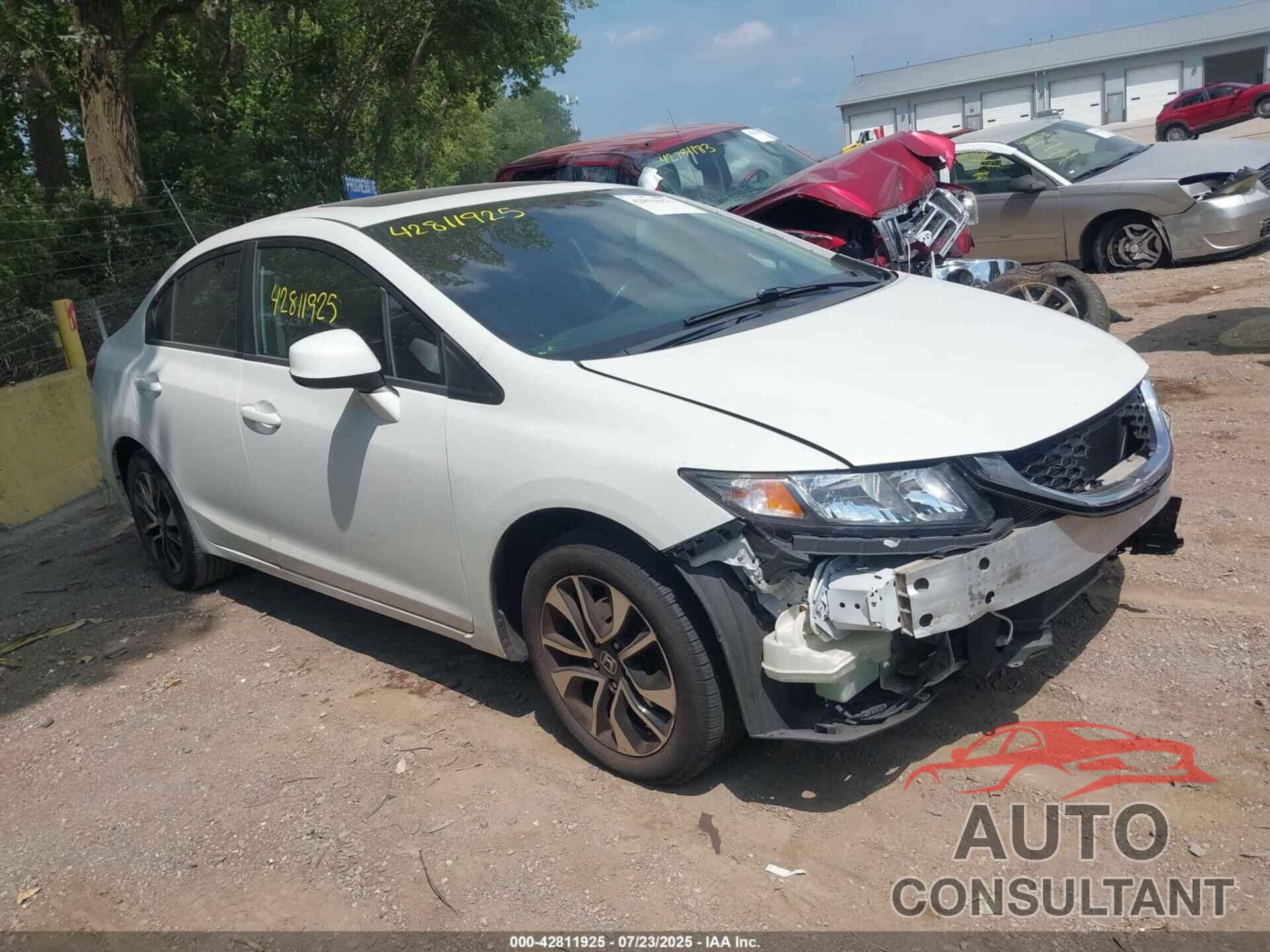 HONDA CIVIC 2013 - 19XFB2F93DE075469