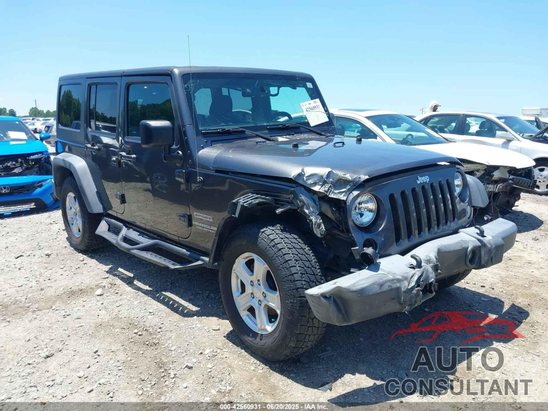 JEEP WRANGLER UNLIMITED 2017 - 1C4BJWDG0HL678239