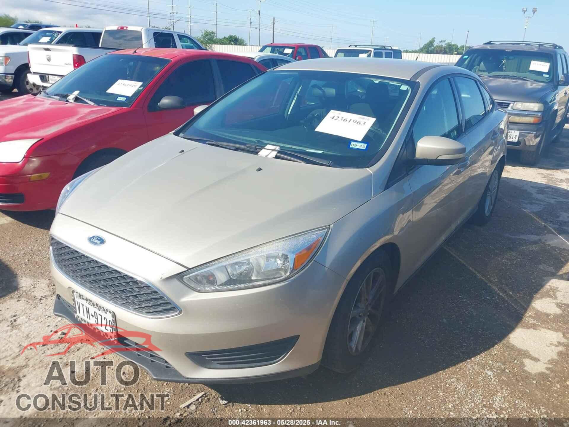 FORD FOCUS 2017 - 1FADP3F20HL291901