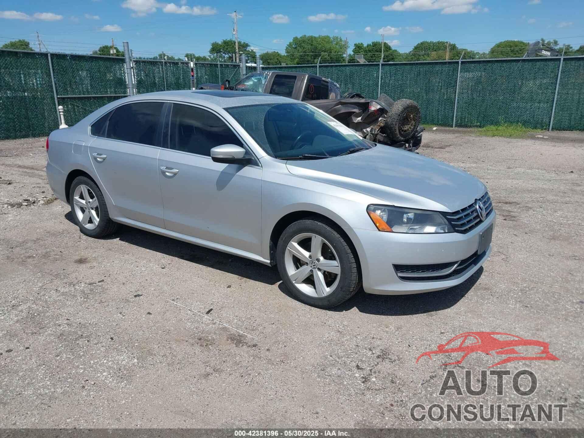 VOLKSWAGEN PASSAT 2013 - 1VWBN7A3XDC072918