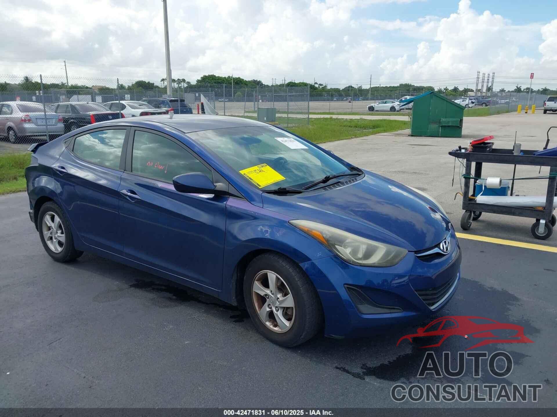 HYUNDAI ELANTRA 2015 - 5NPDH4AEXFH651594