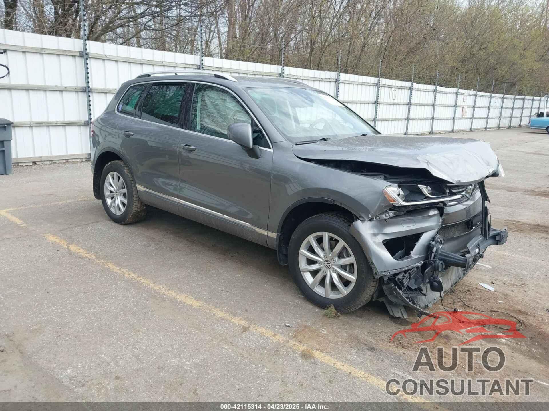 VOLKSWAGEN TOUAREG 2016 - WVGEF9BPXGD012206