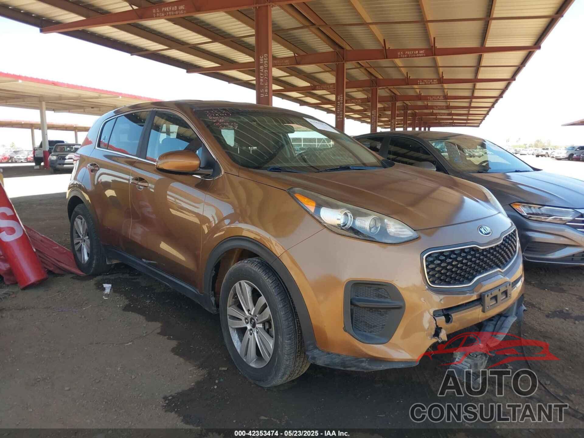 KIA SPORTAGE 2017 - KNDPM3AC5H7078967
