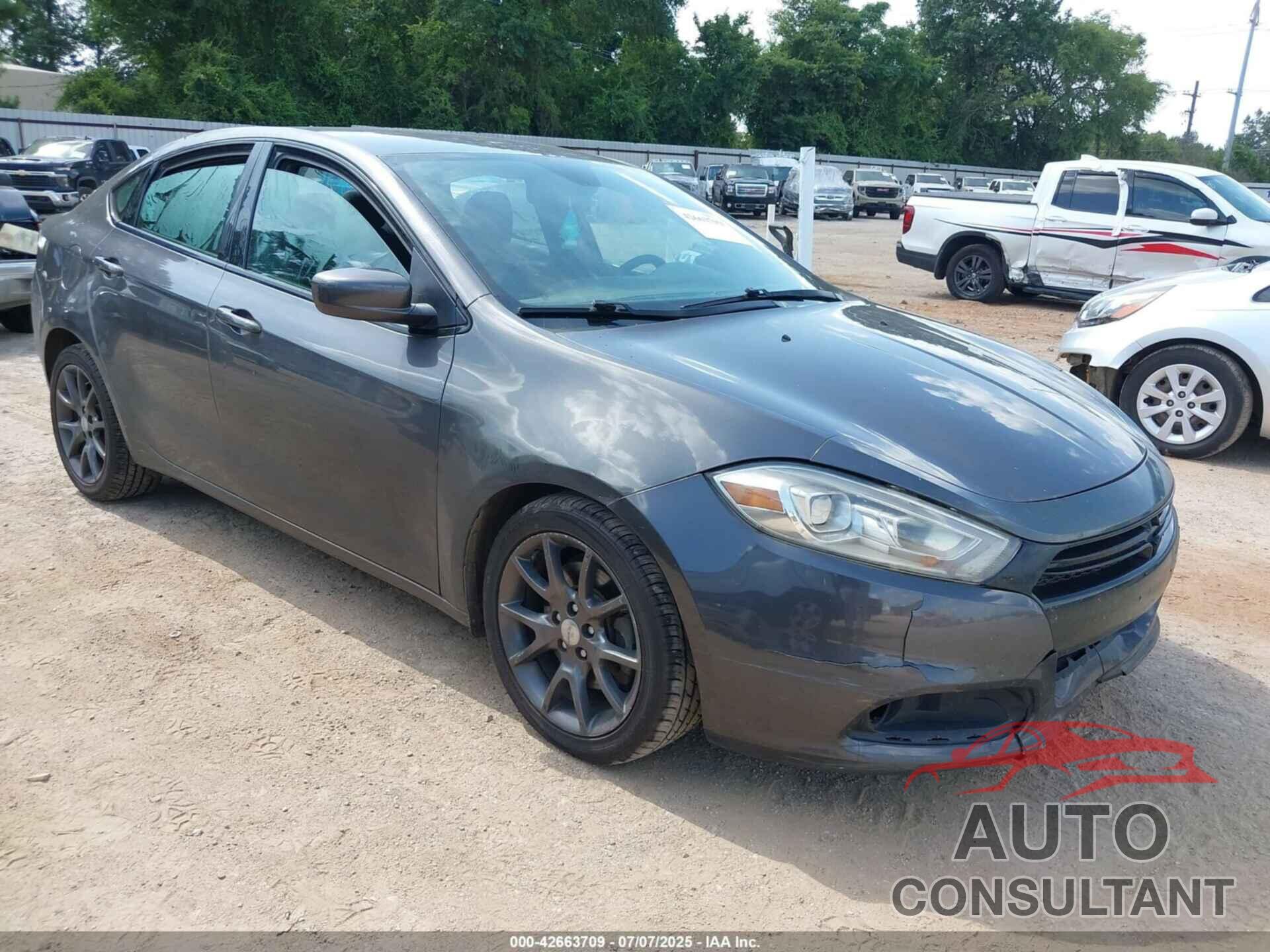 DODGE DART 2015 - 1C3CDFBB3FD286810