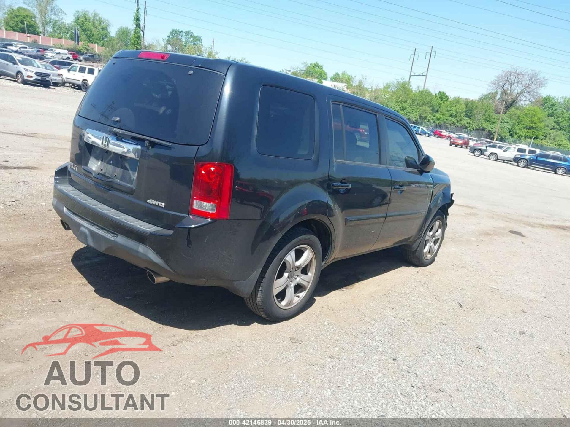 HONDA PILOT 2012 - 5FNYF4H57CB083232