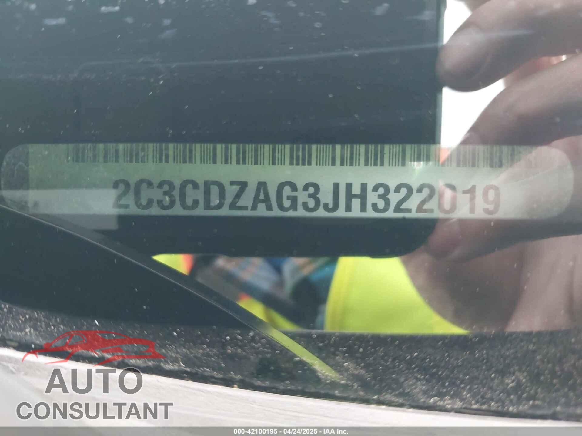 DODGE CHALLENGER 2018 - 2C3CDZAG3JH322019