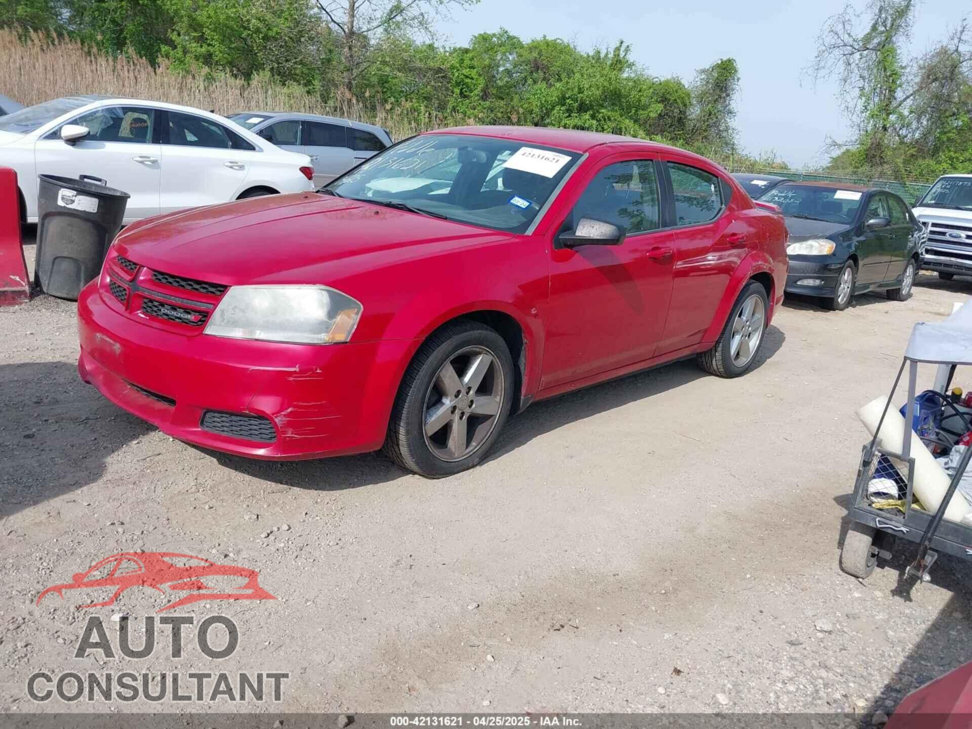 DODGE AVENGER 2013 - 1C3CDZAG9DN769286