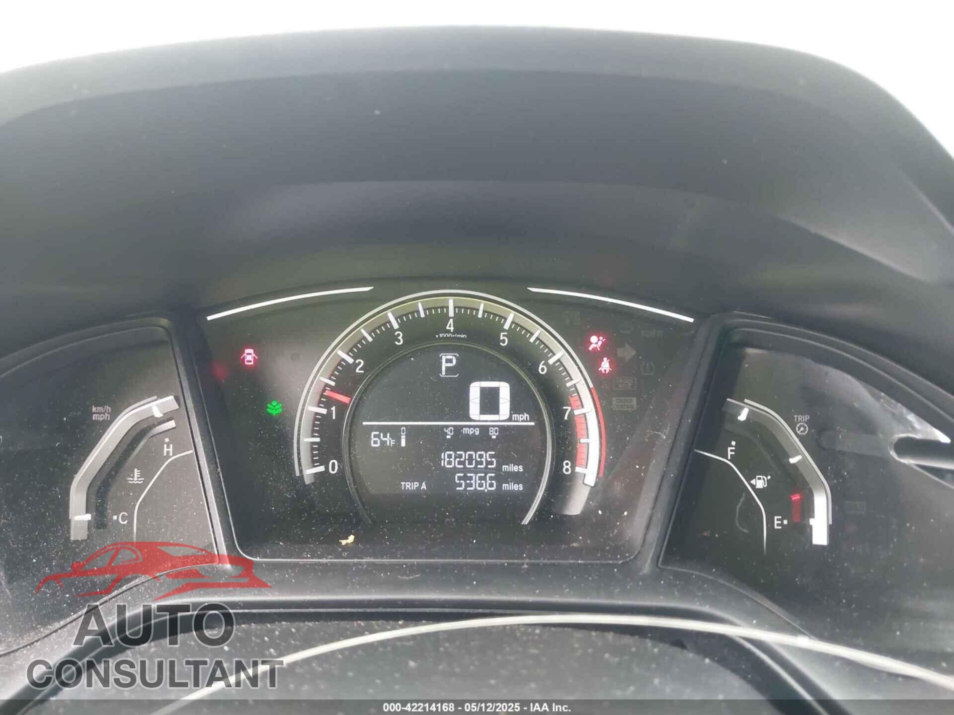 HONDA CIVIC 2017 - 19XFC2F53HE022996