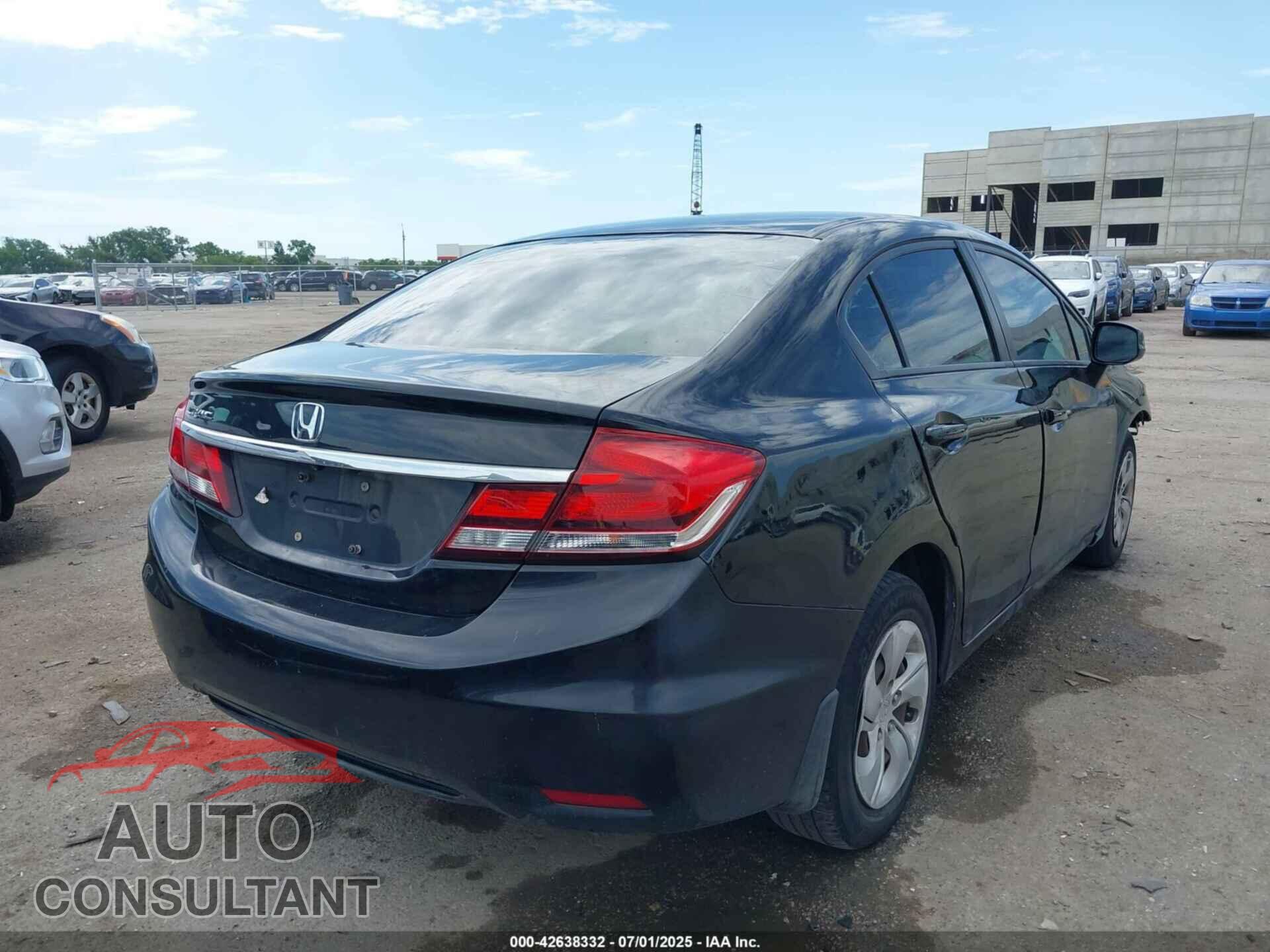 HONDA CIVIC 2013 - 19XFB2F57DE275543