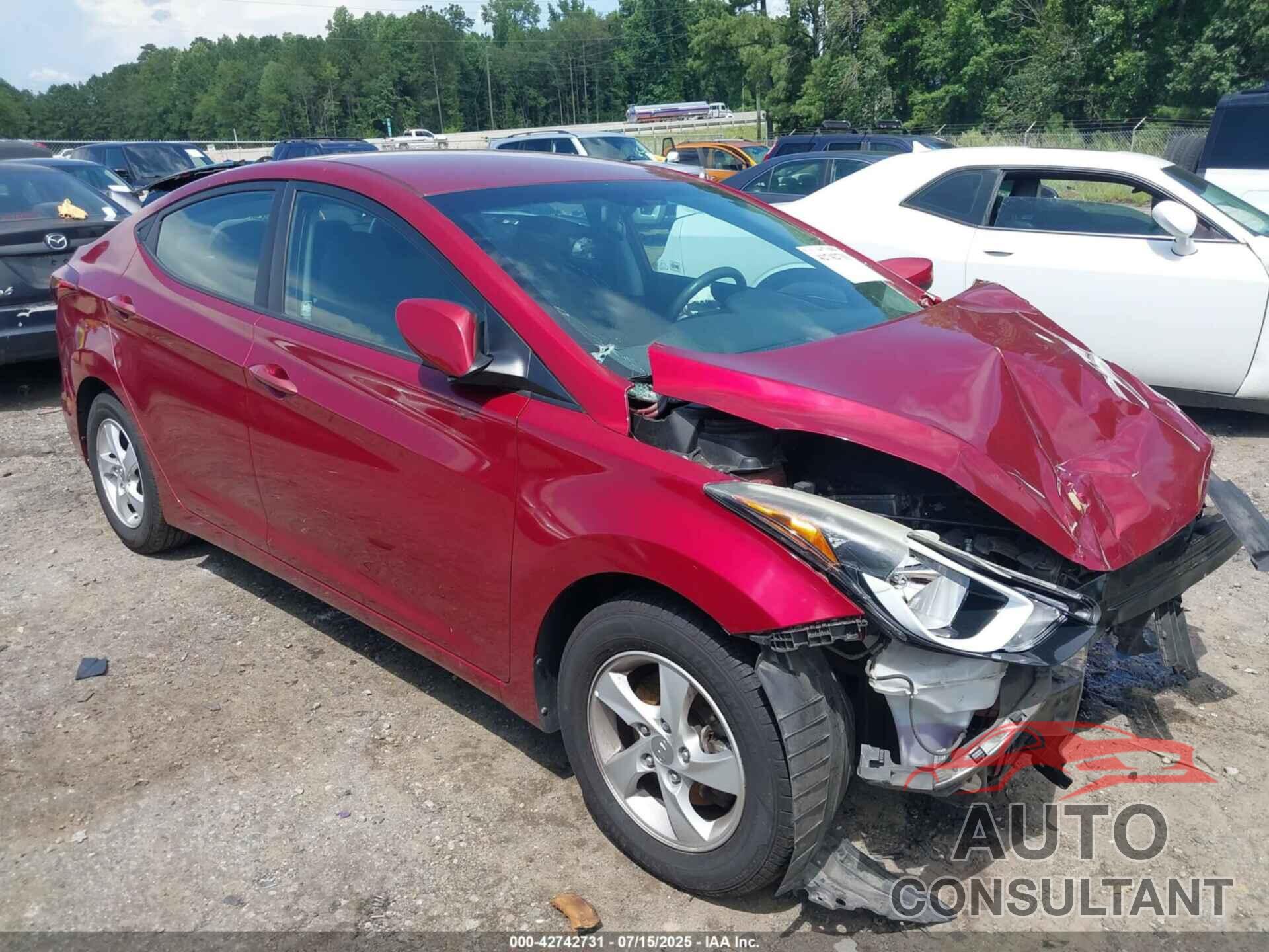 HYUNDAI ELANTRA 2014 - 5NPDH4AE9EH541554