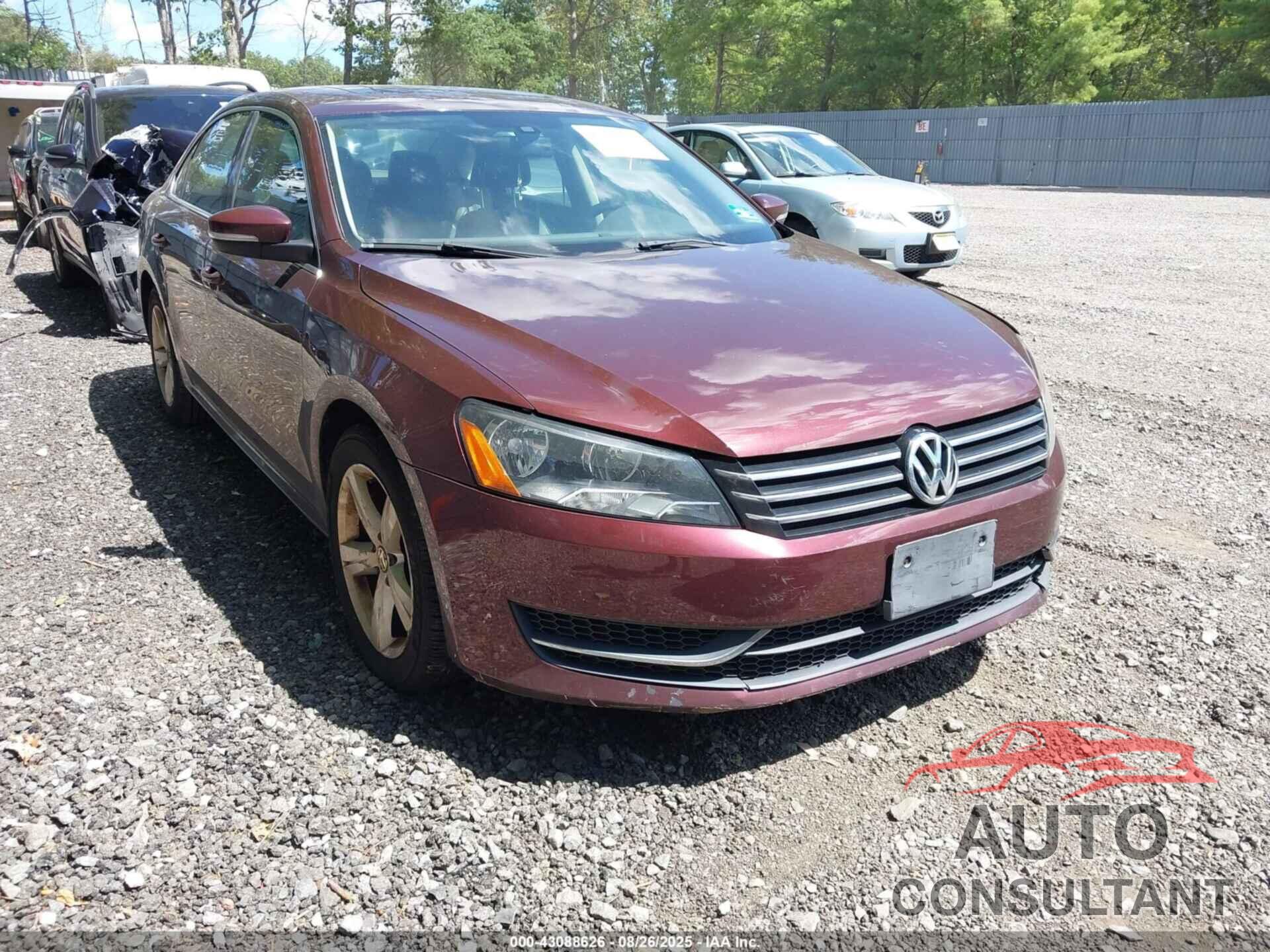 VOLKSWAGEN PASSAT 2013 - 1VWBP7A36DC026450