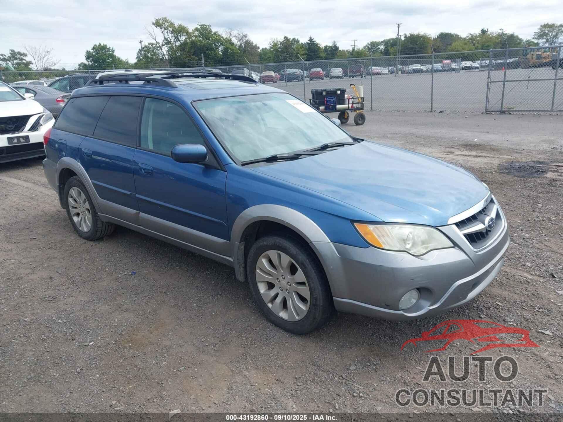 SUBARU OUTBACK 2009 - 4S4BP66C397316324