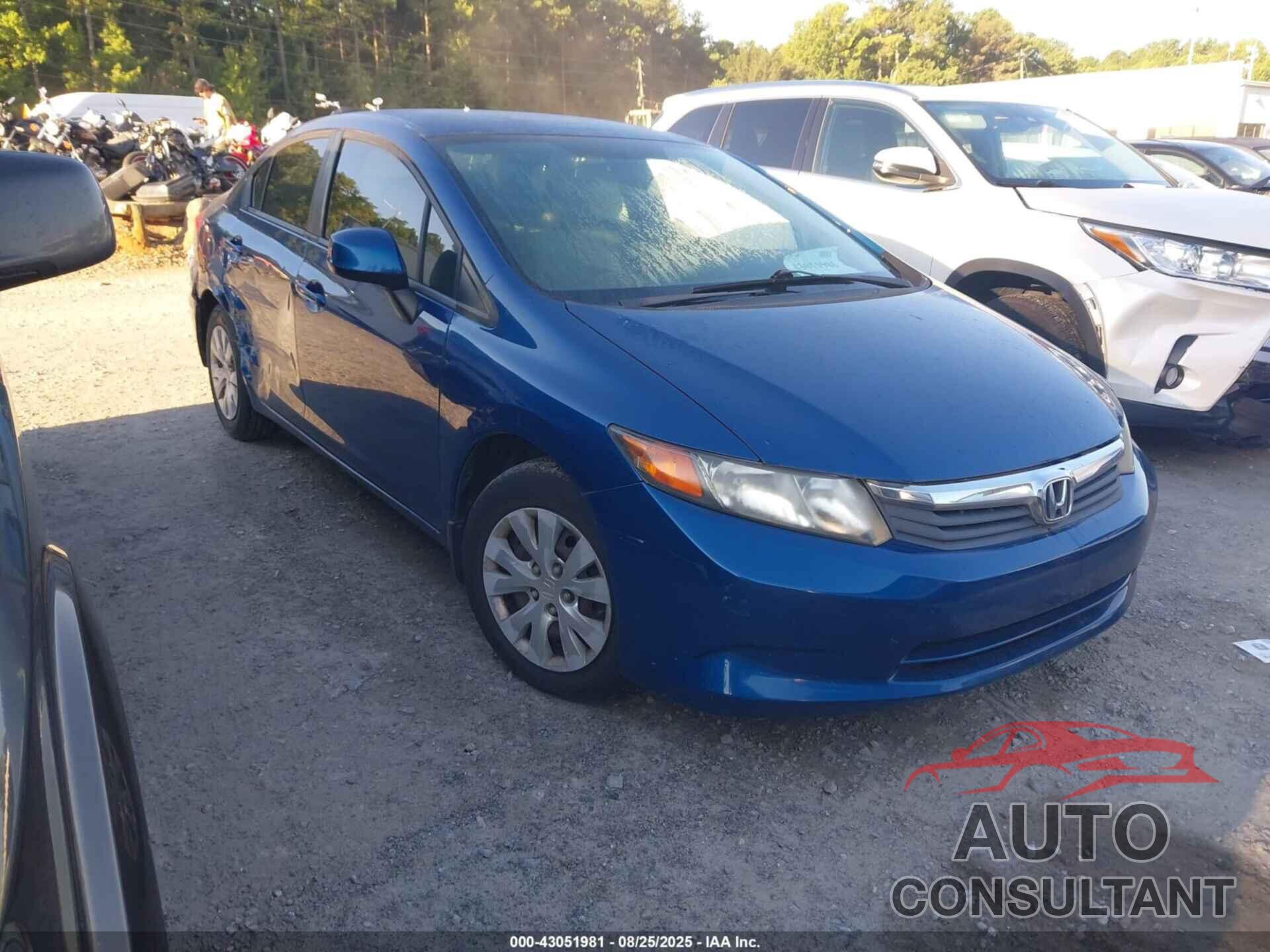 HONDA CIVIC 2012 - 19XFB2F56CE027993