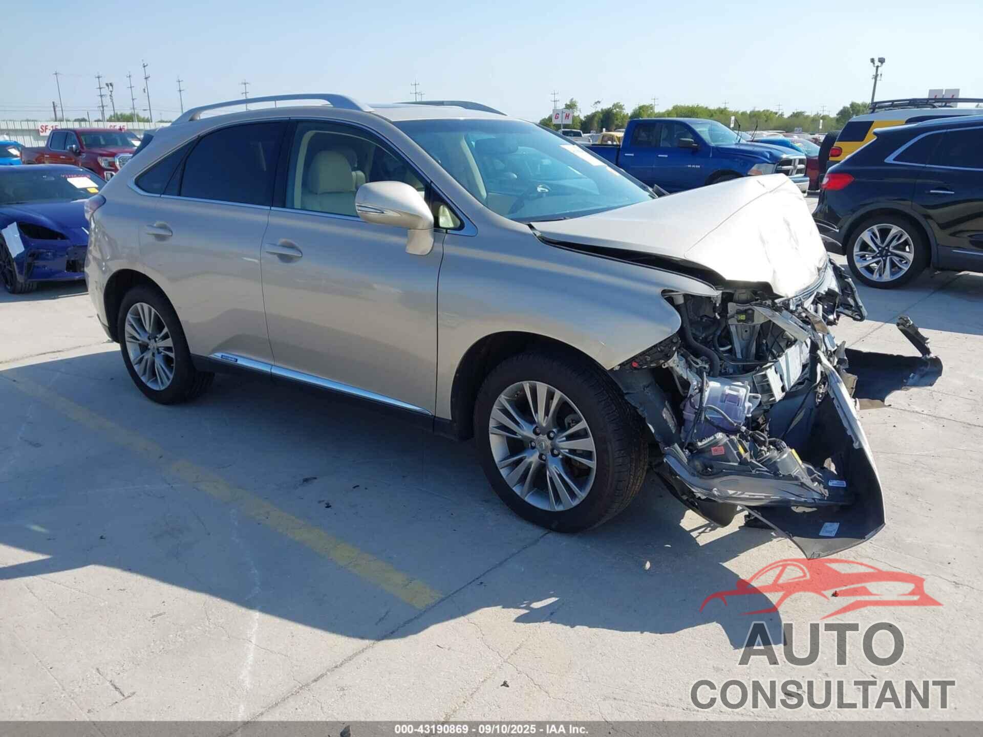 LEXUS RX 450H 2013 - JTJBC1BA8D2065052