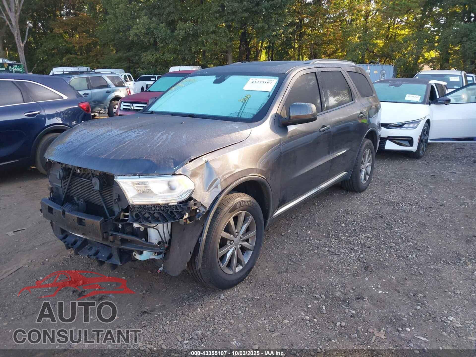 DODGE DURANGO 2017 - 1C4RDJAG4HC833873