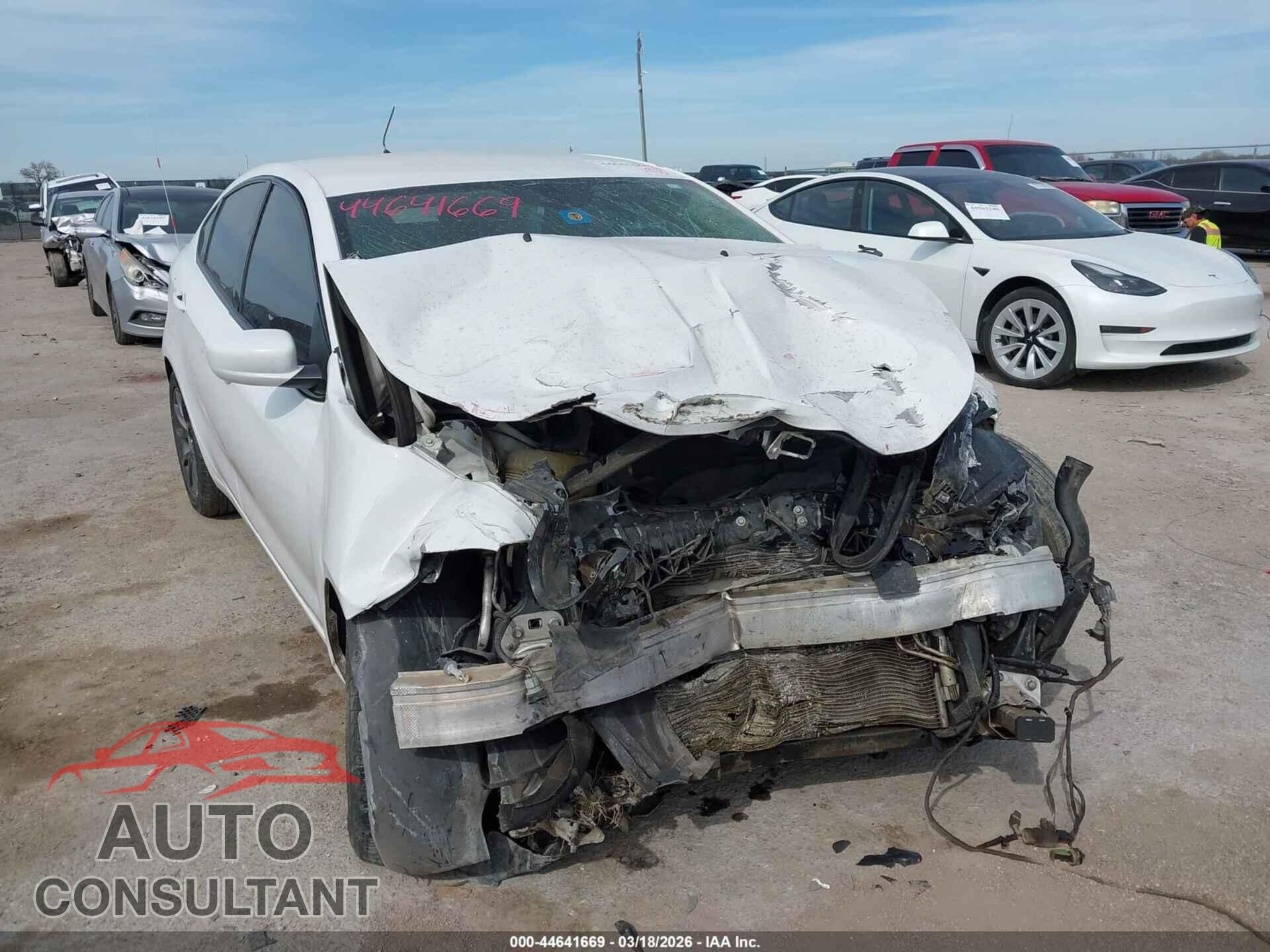 DODGE DART 2013 - 1C3CDFBA6DD305502